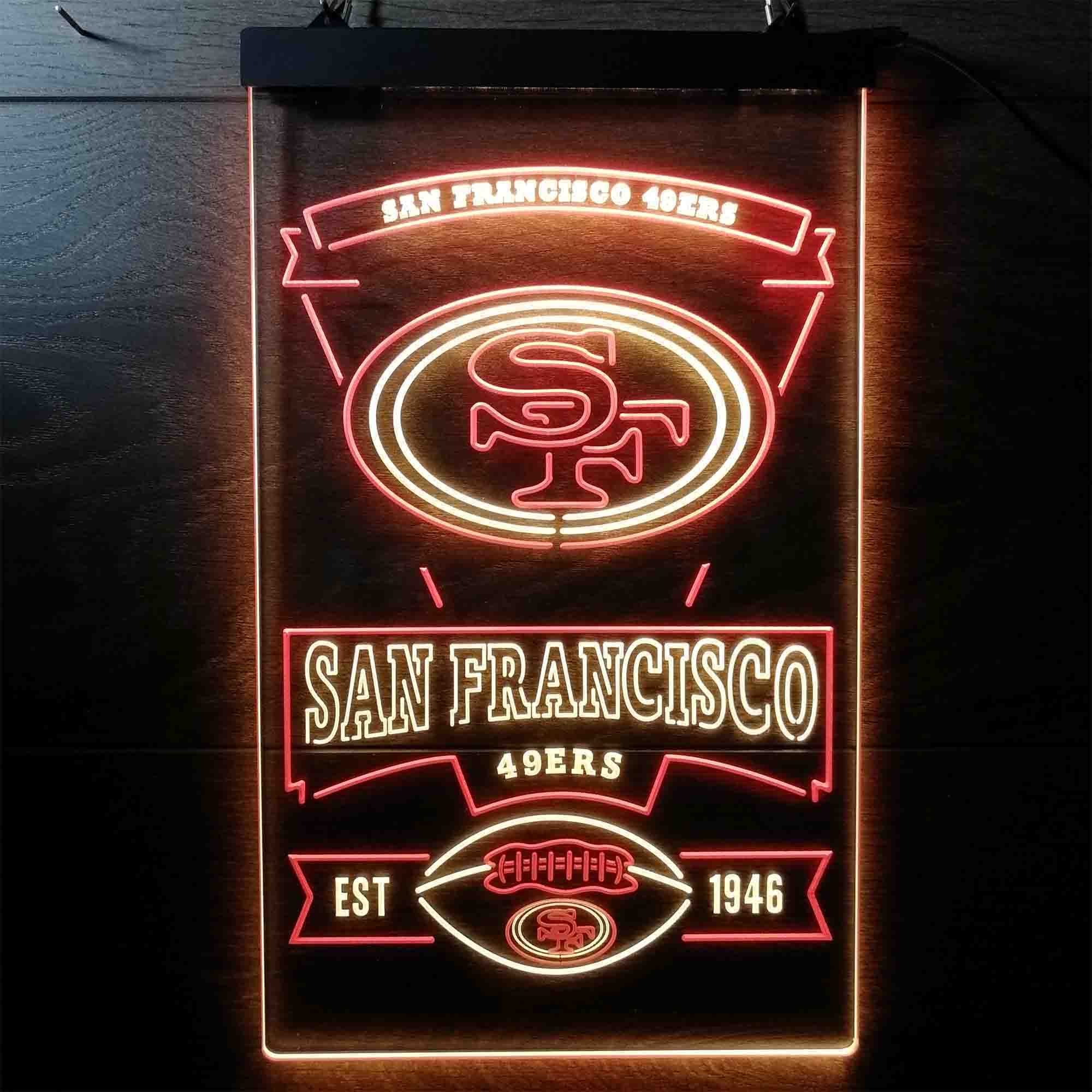 San Francisco 49ers Sports Bar Neon-Like LED Sign