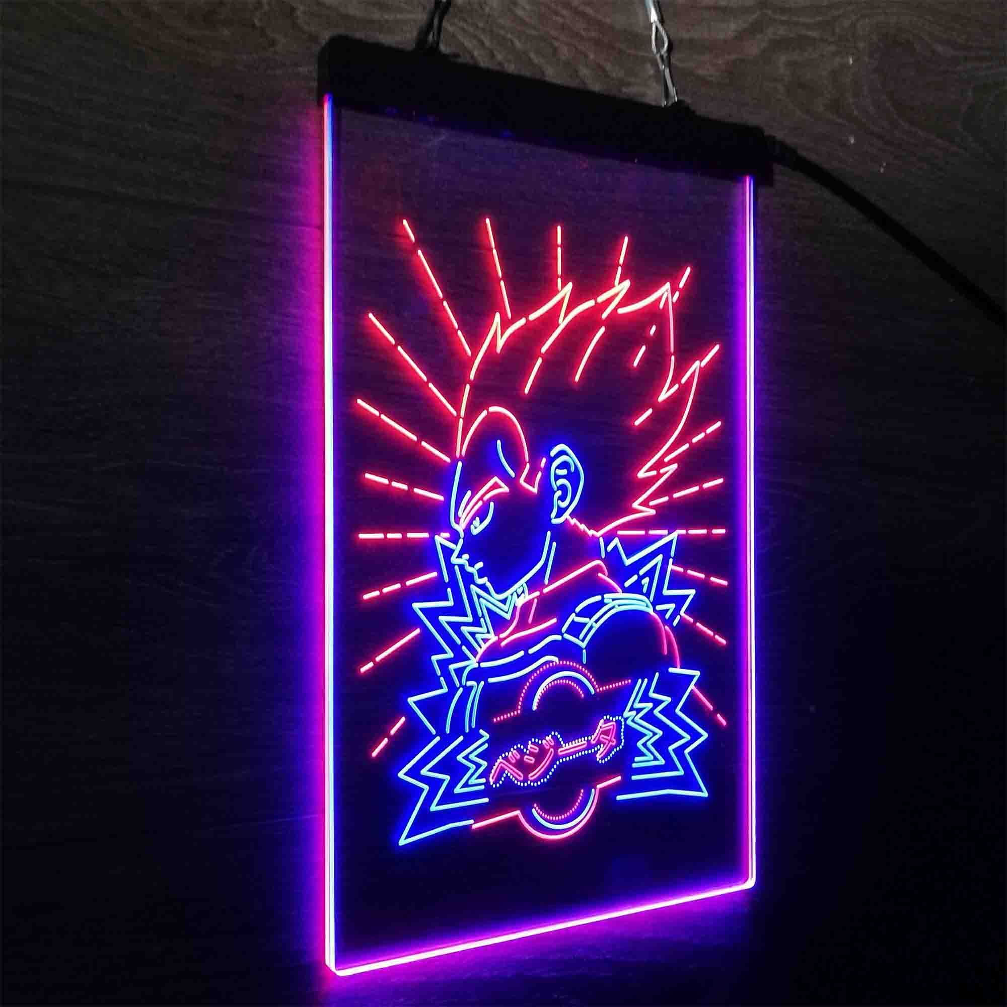 Dragon Ball Vegeta Super Saiyan Neon LED Sign