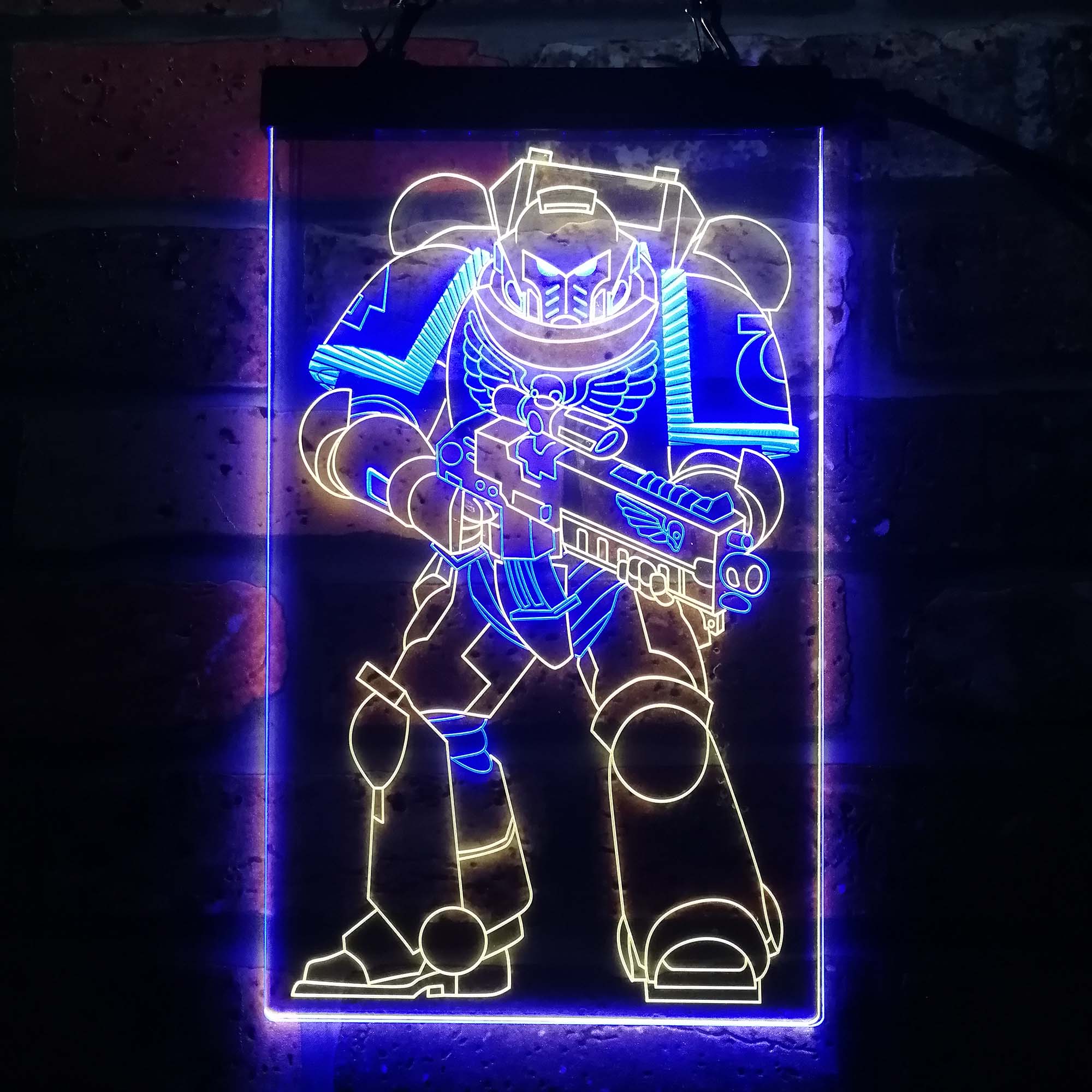 Space Marine Solider Neon LED Sign