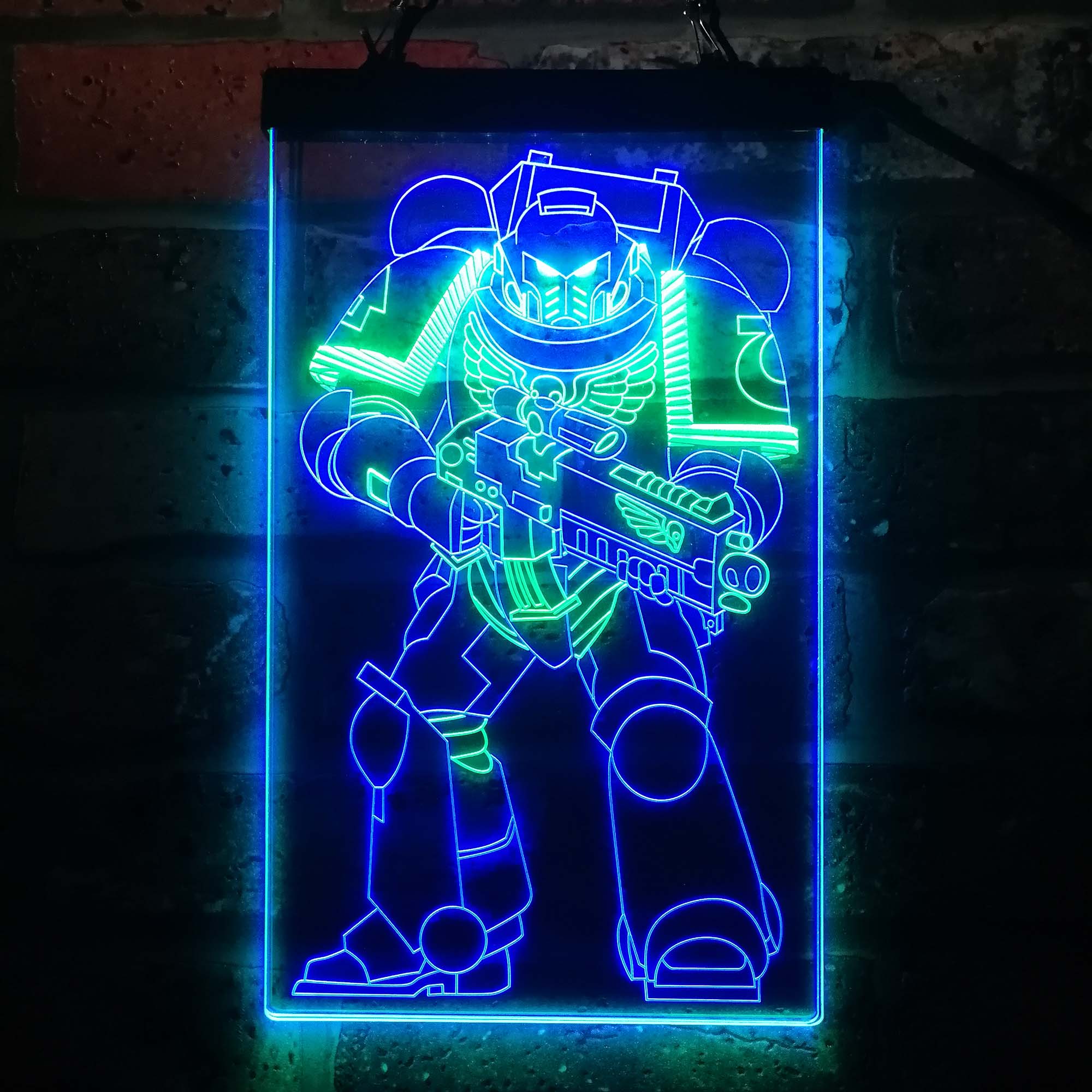 Space Marine Solider Neon LED Sign