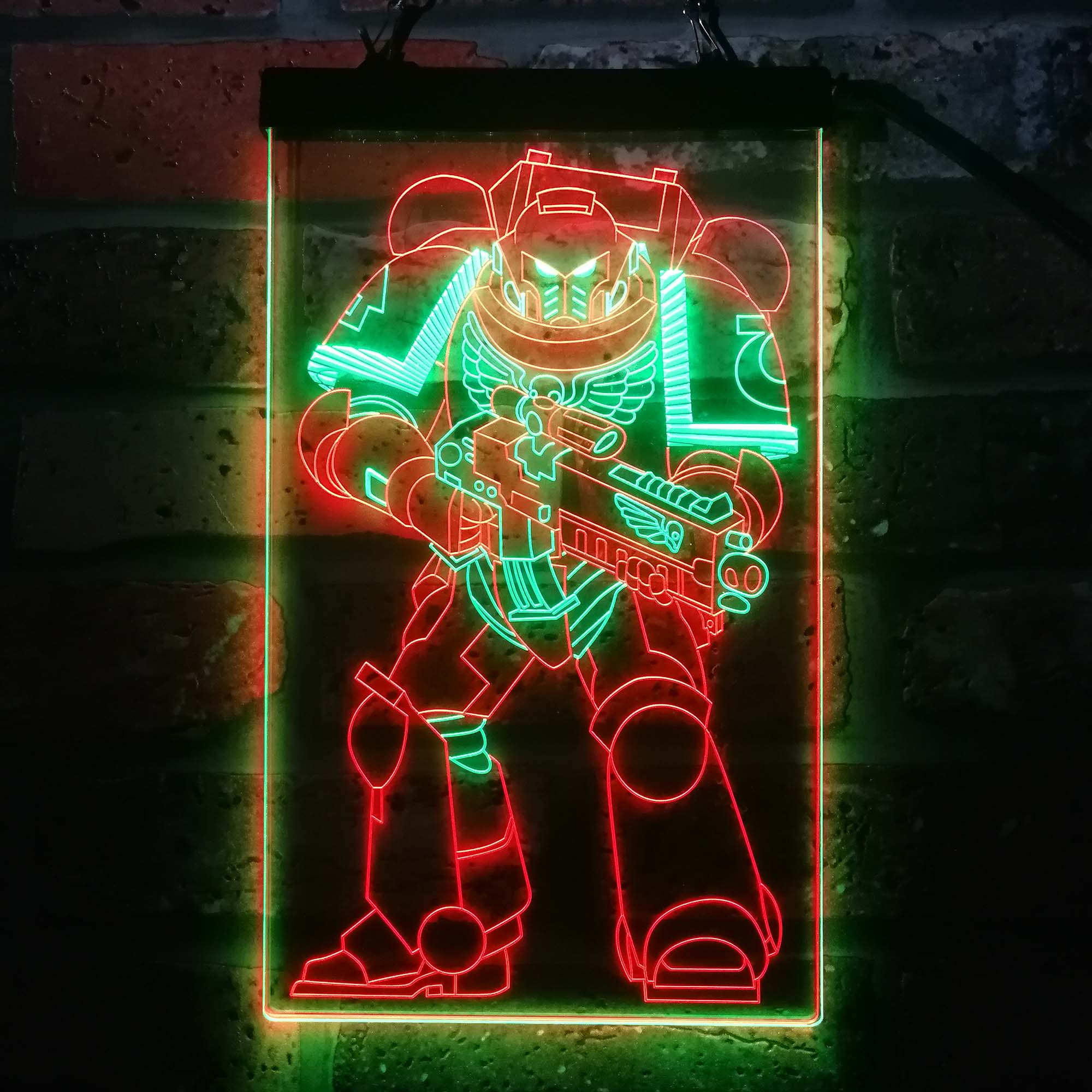 Space Marine Solider Neon LED Sign