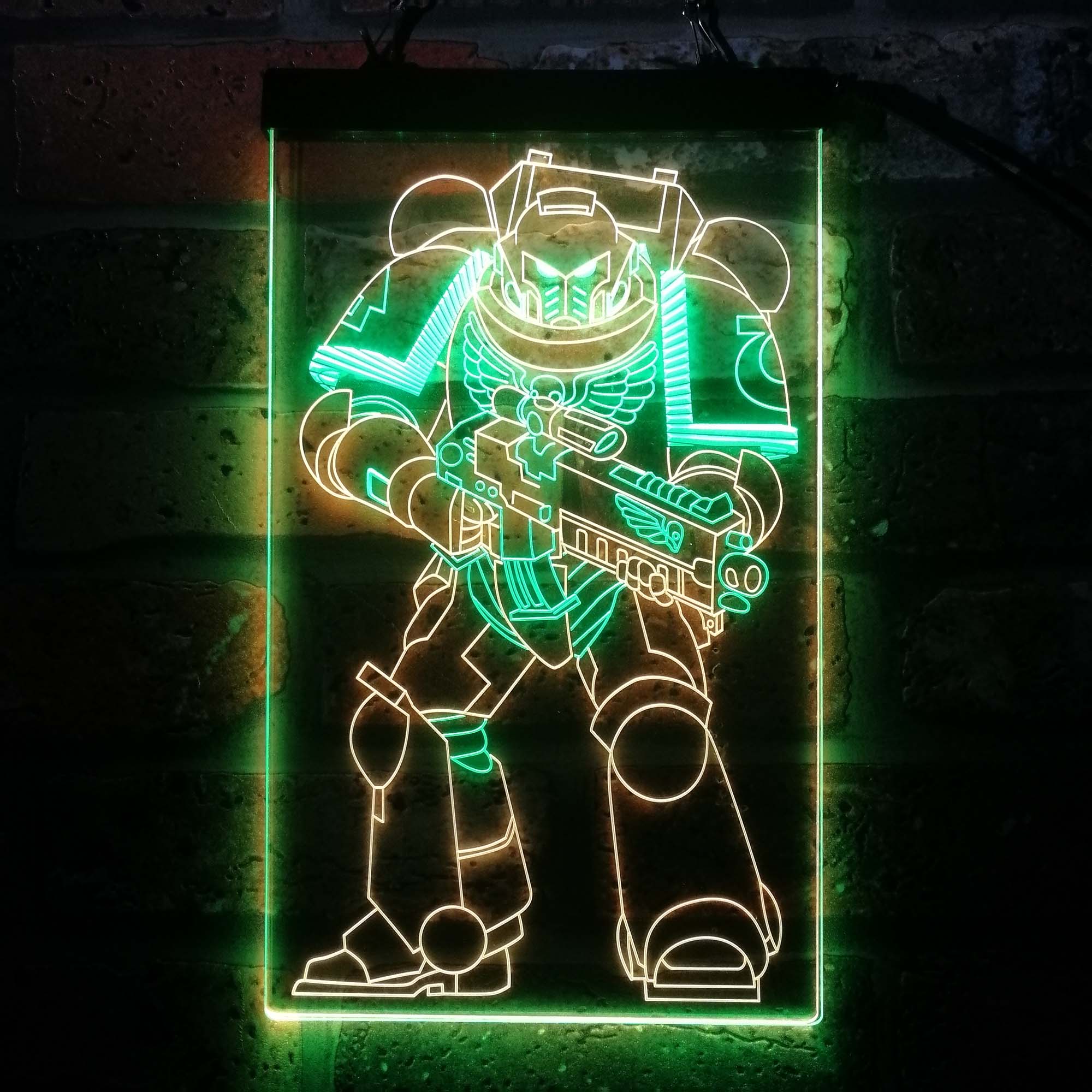 Space Marine Solider Neon LED Sign