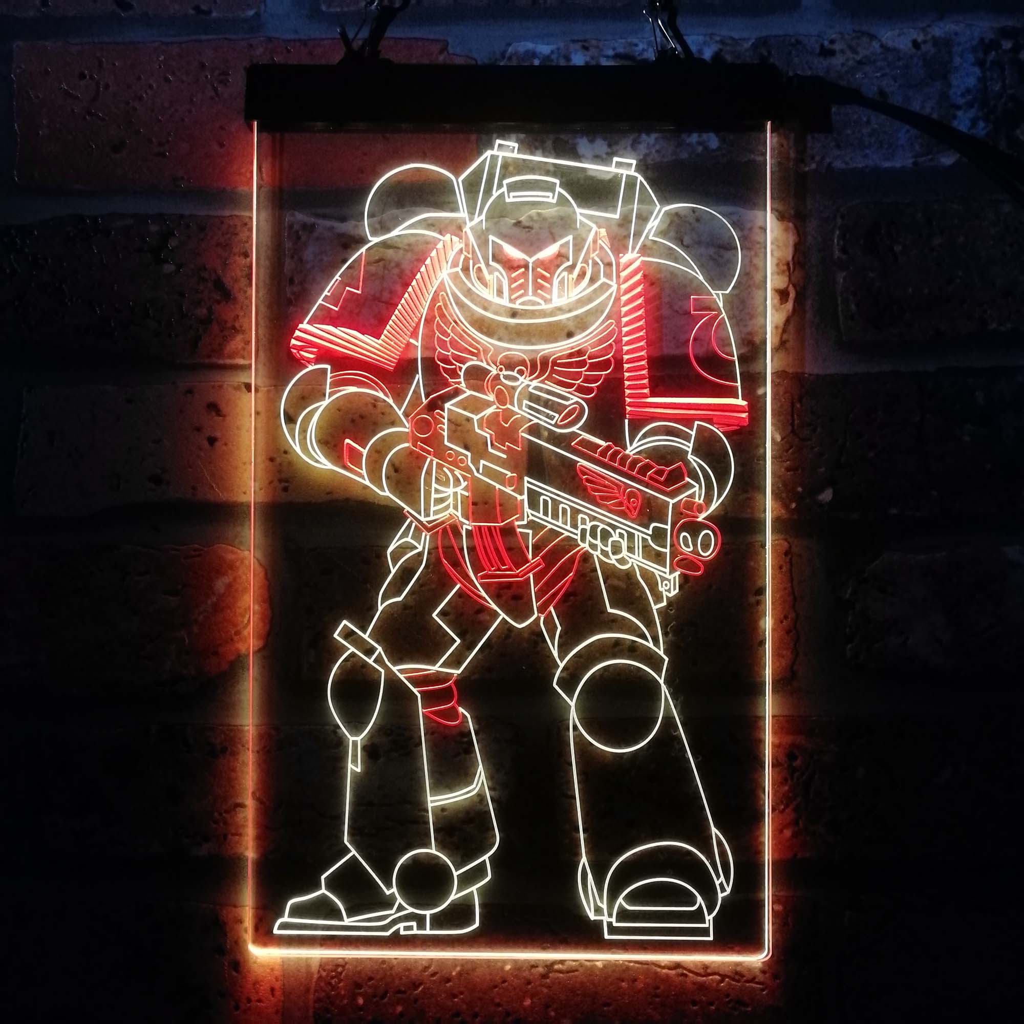 Space Marine Solider Neon LED Sign