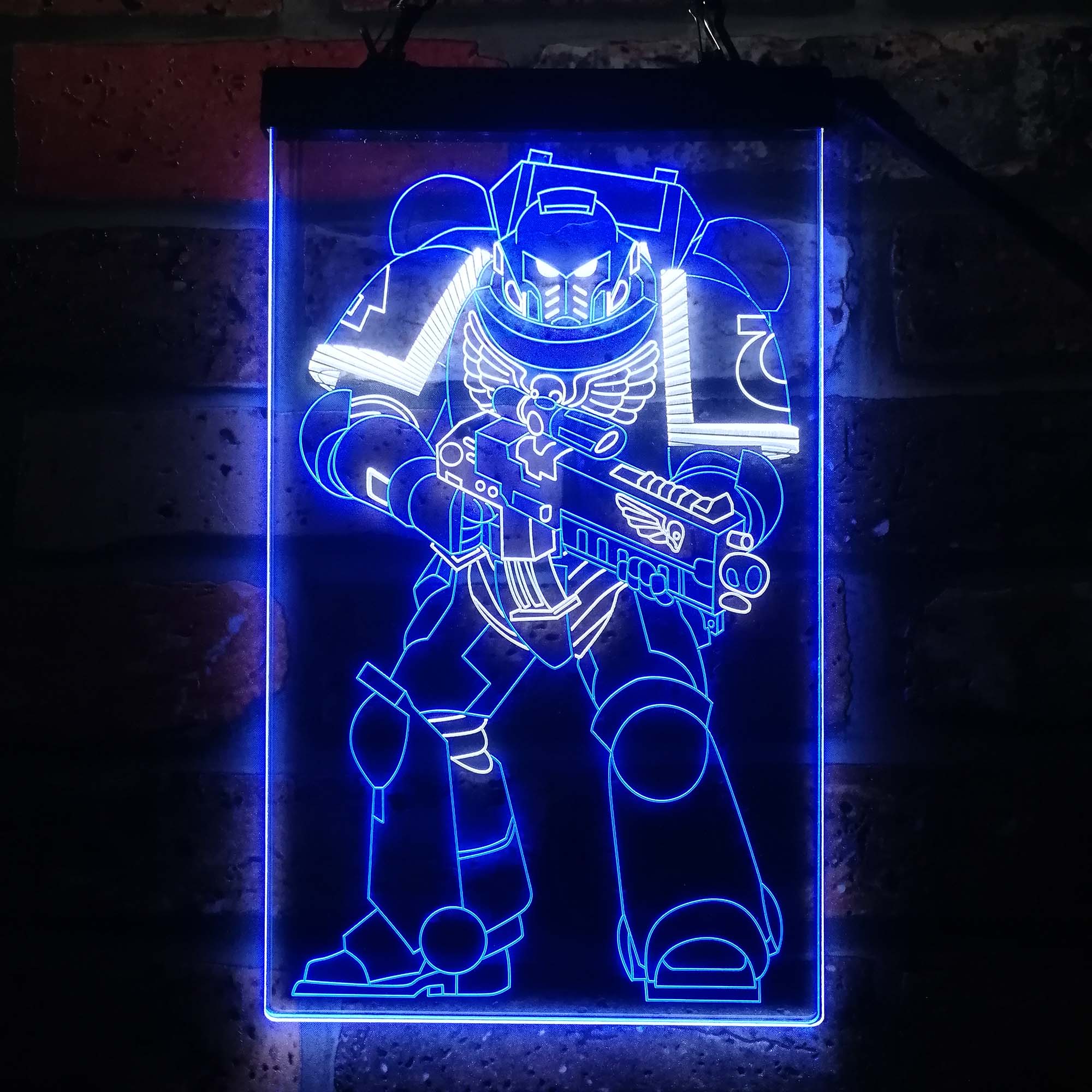 Space Marine Solider Neon LED Sign