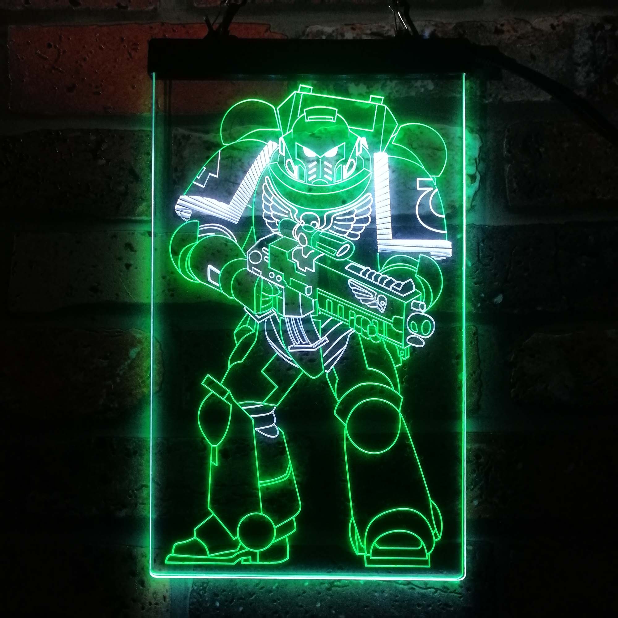 Space Marine Solider Neon LED Sign