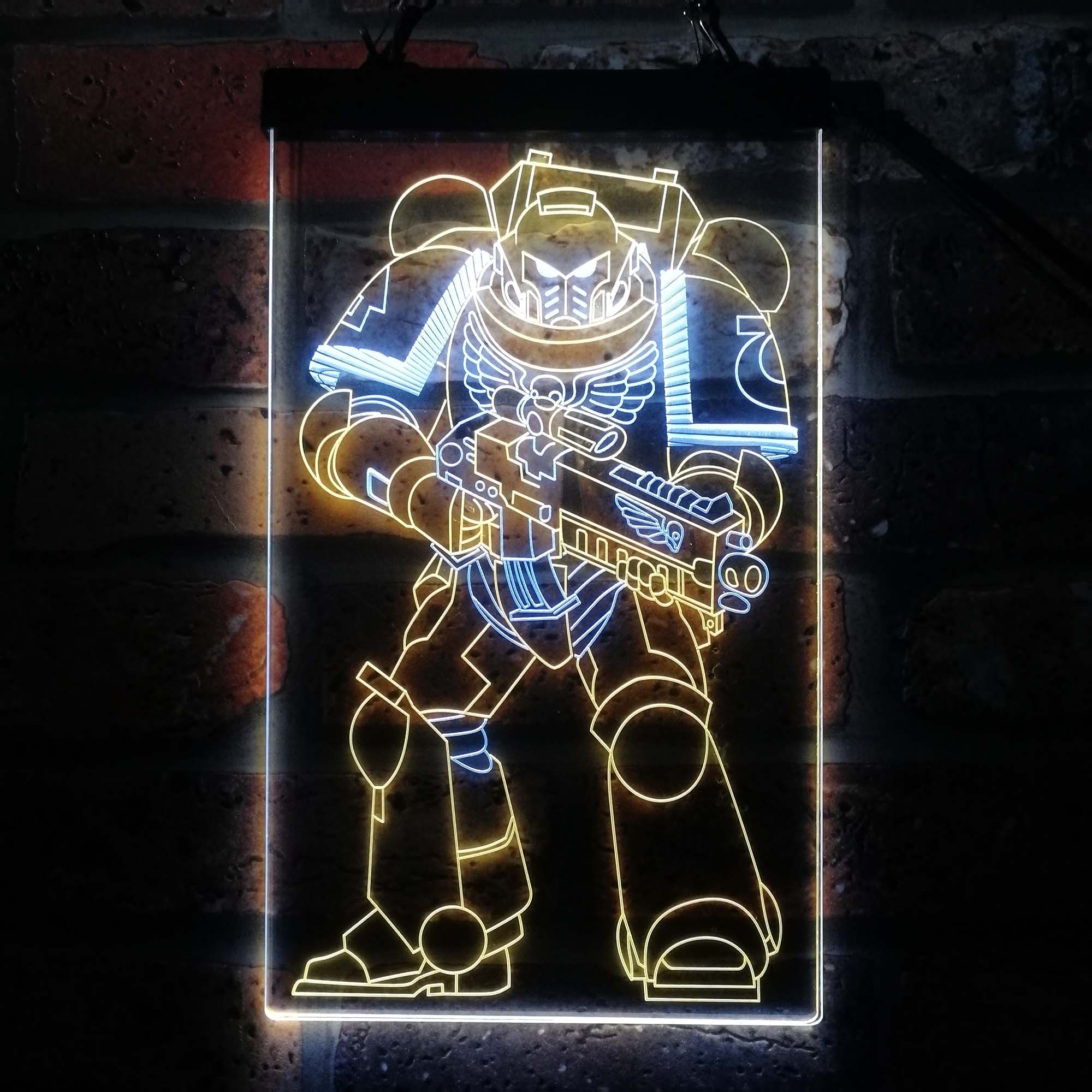 Space Marine Solider Neon LED Sign