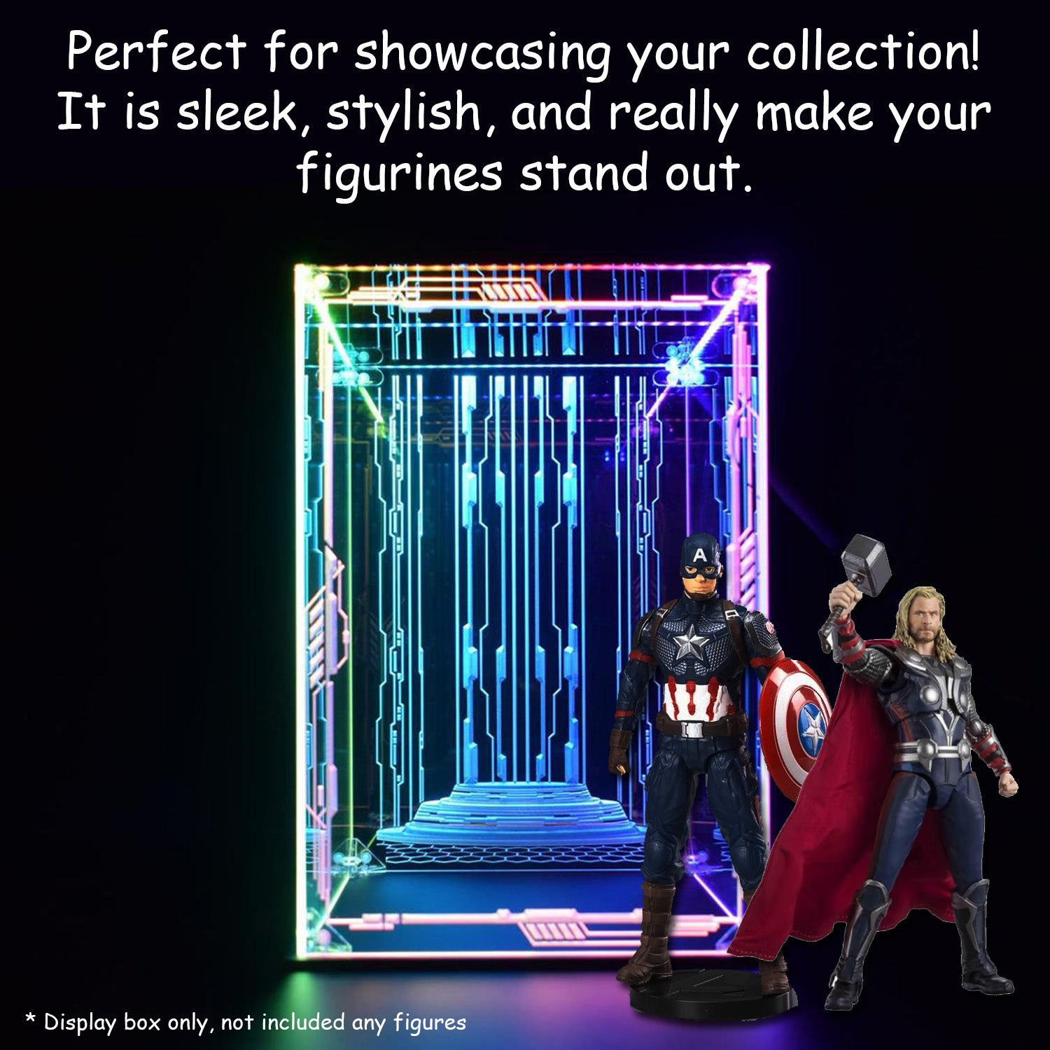 Custom LED Display Case For Lego Minifigure, Collectible Figures, Funk