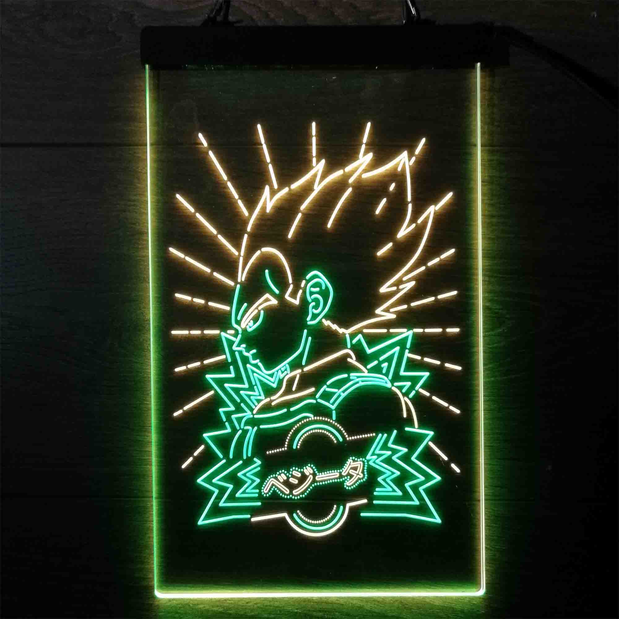 Dragon Ball Vegeta Super Saiyan Neon LED Sign