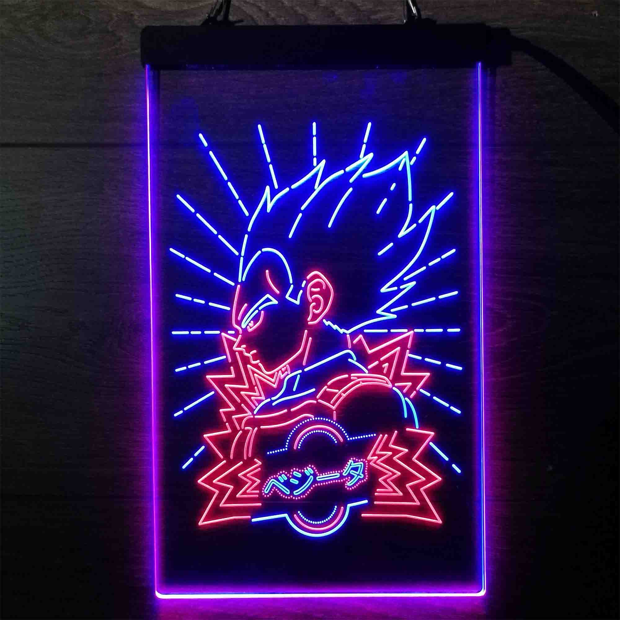 Dragon Ball Vegeta Super Saiyan Neon LED Sign