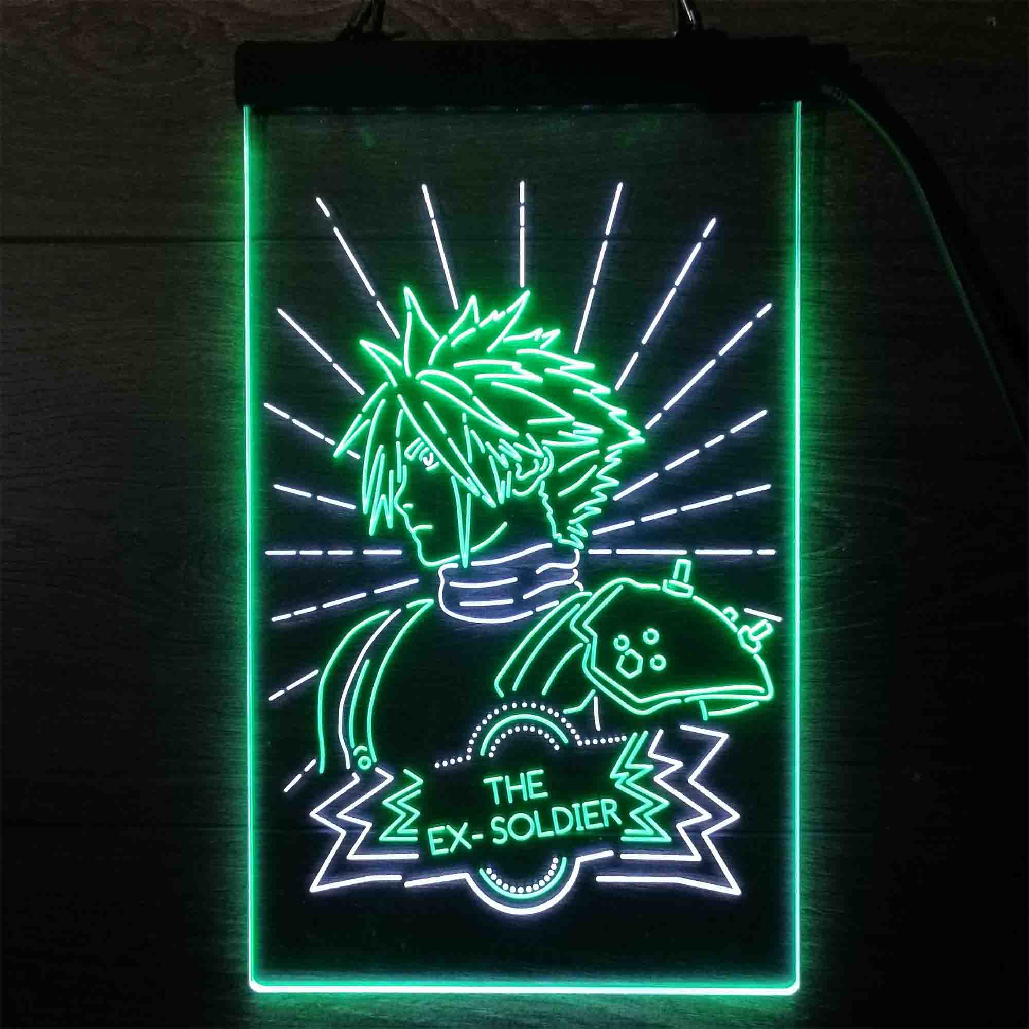 Final Fantasy 7 Cloud Strife Neon LED Sign