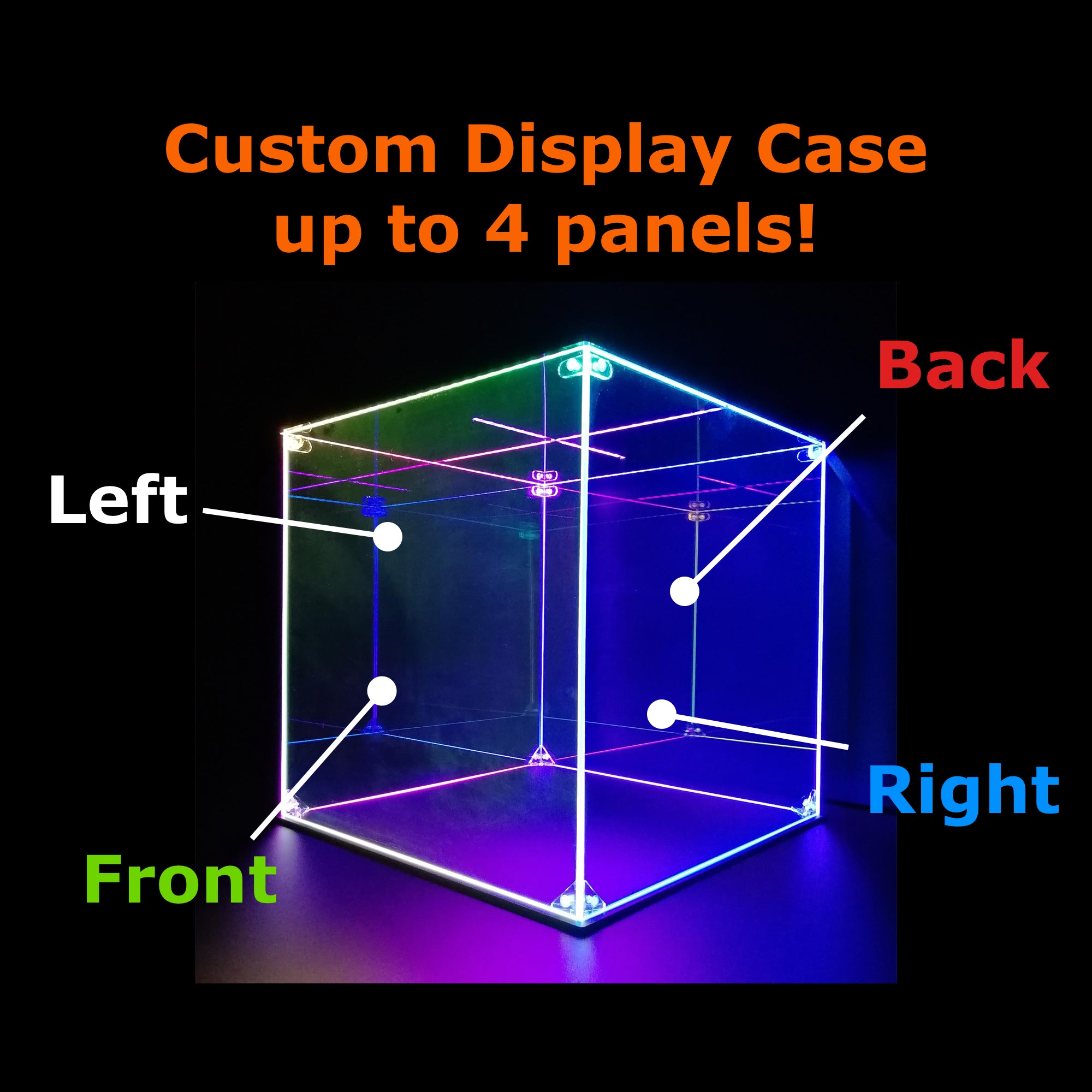 Custom LED Display Case For Lego Minifigure, Collectible Figures, Funko Pop, Diecast Car Models