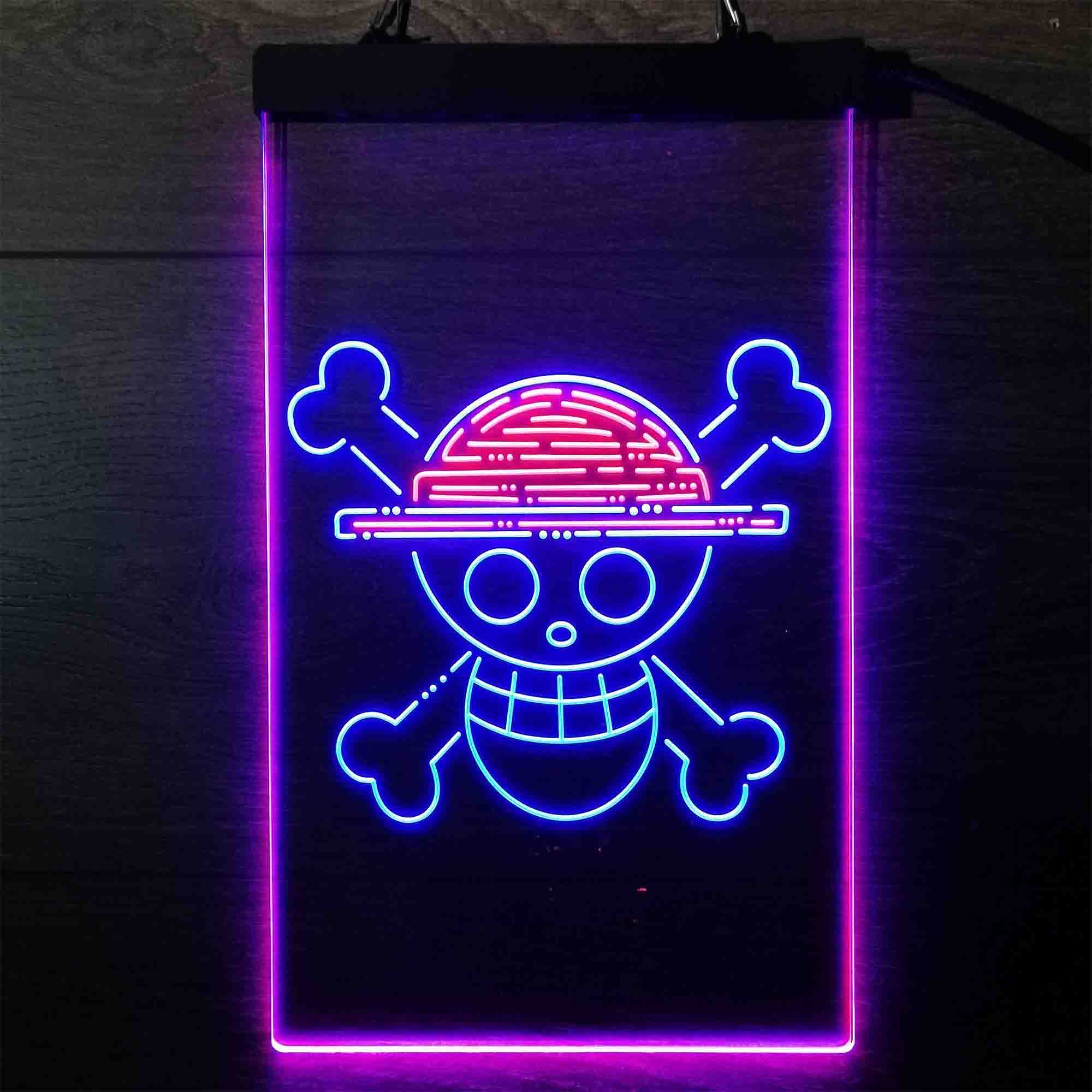 One Piece Pirate Skull Mark Neon LED Sign