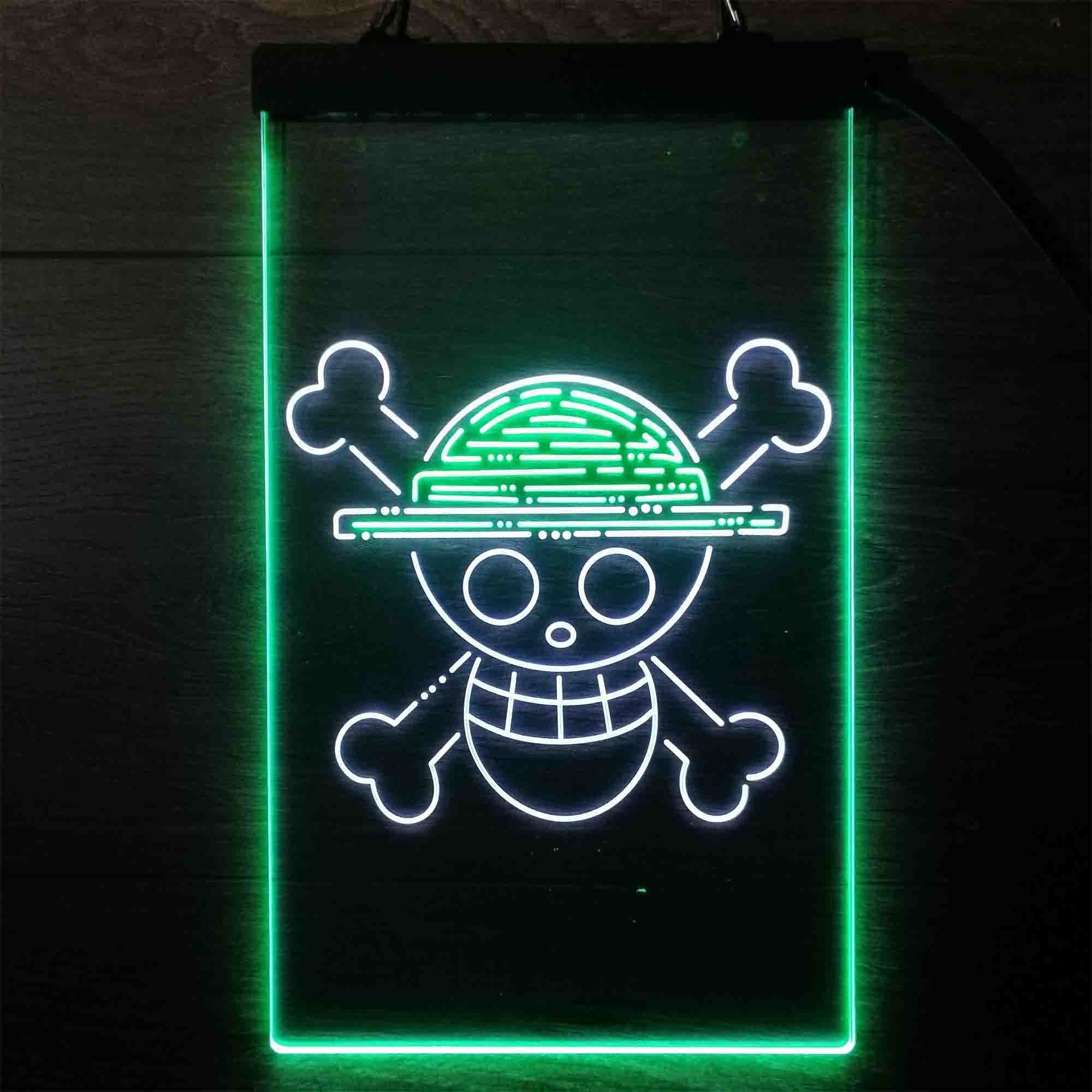 One Piece Pirate Skull Mark Neon LED Sign