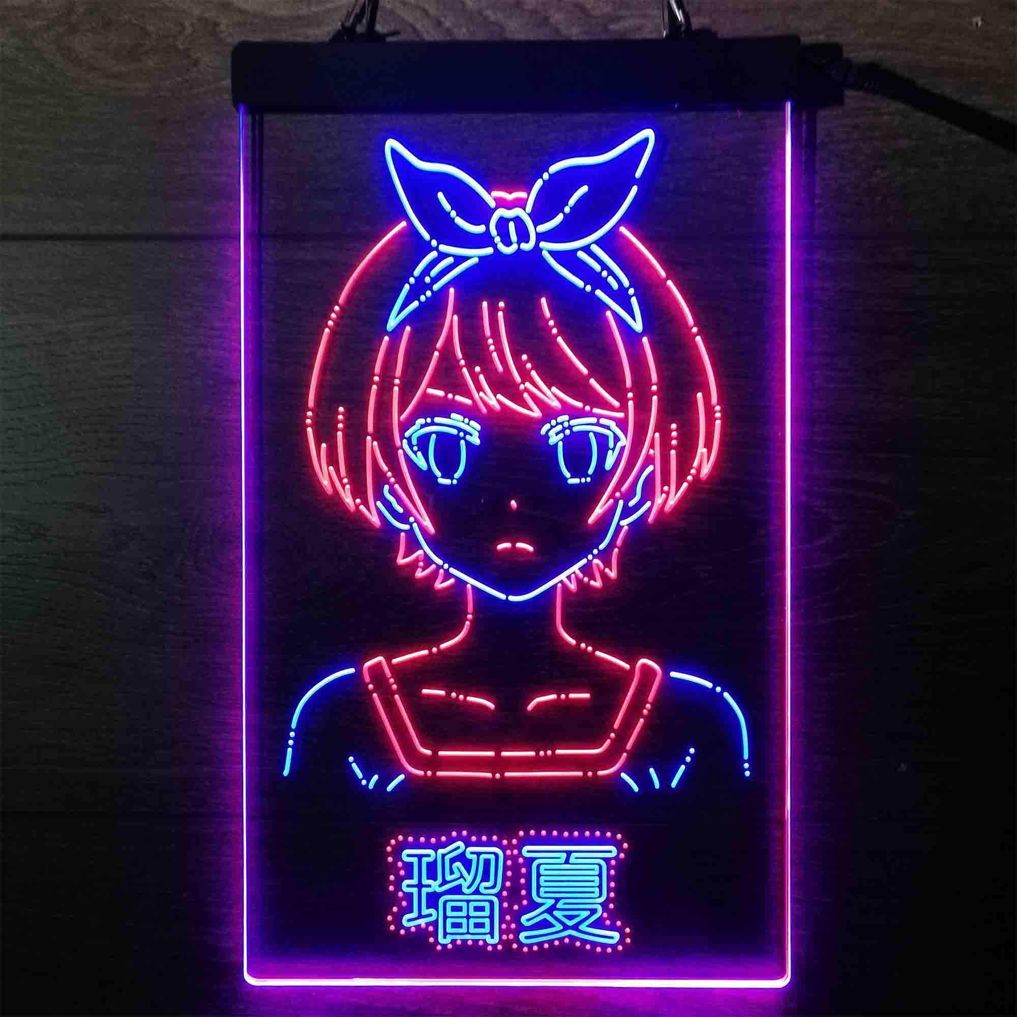 Sarashina Ruka Anime Girl Neon LED Sign