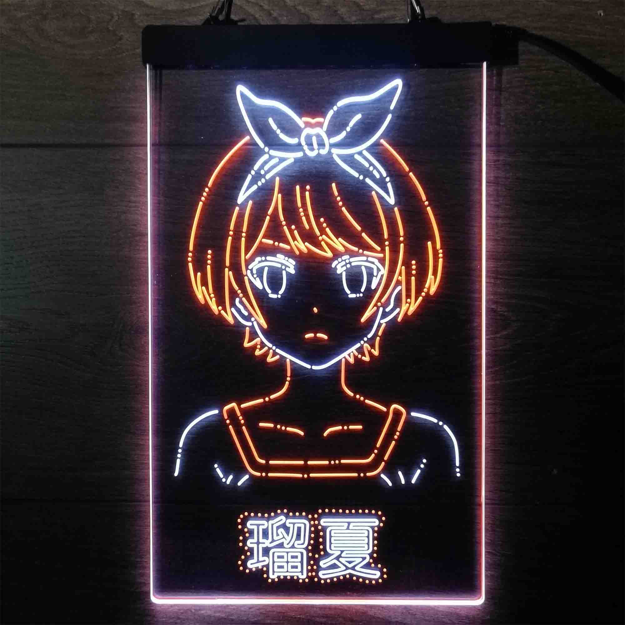 Sarashina Ruka Anime Girl Neon LED Sign