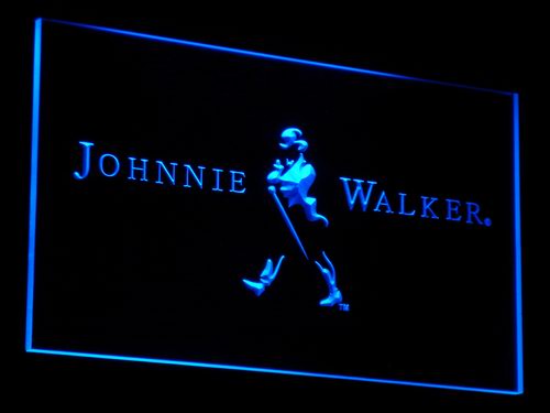Johnnie Walker Whiskey Wine Bar LED Neon Sign