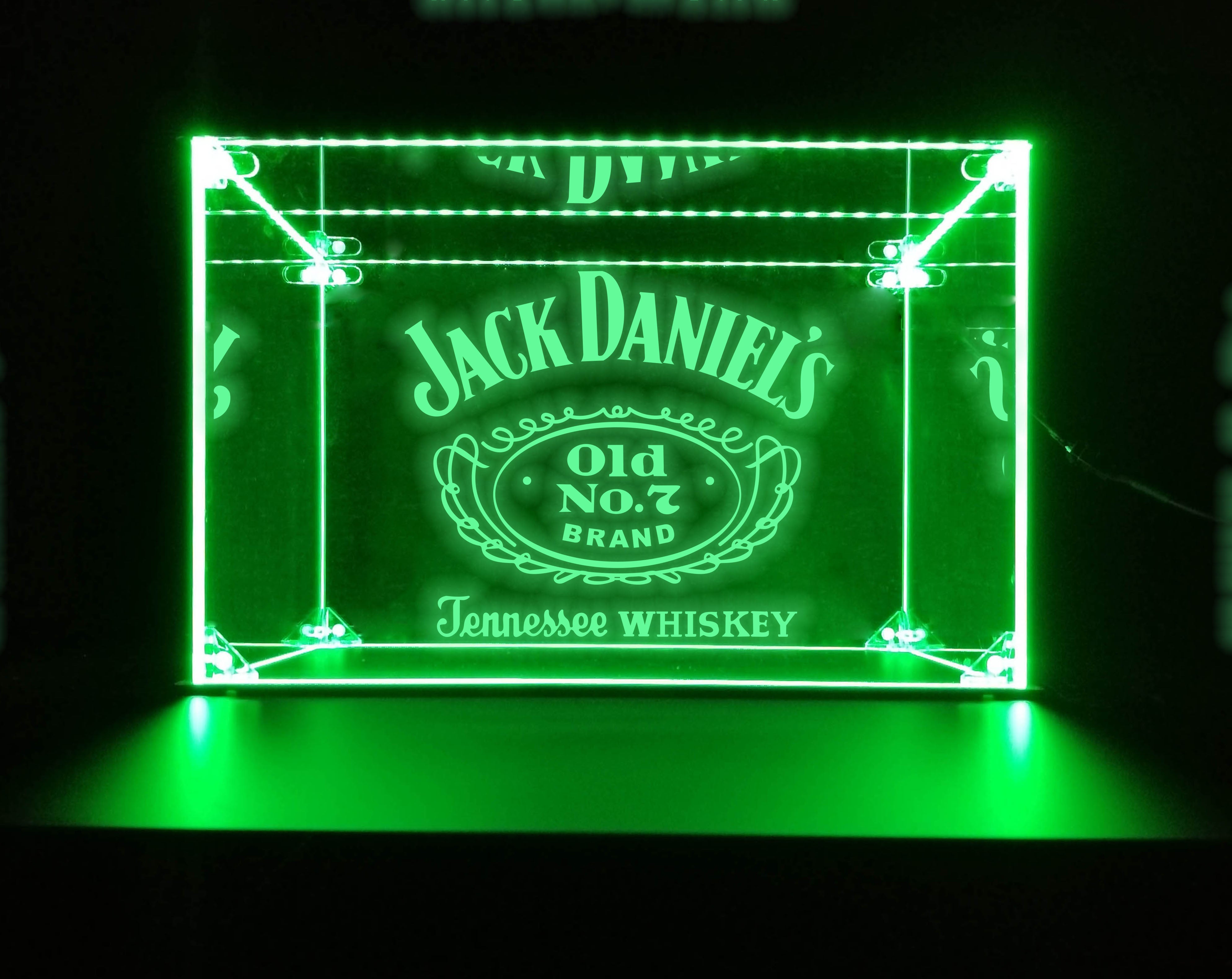 LED Display Case For Jack Daniel's Bar Liquor Bottles