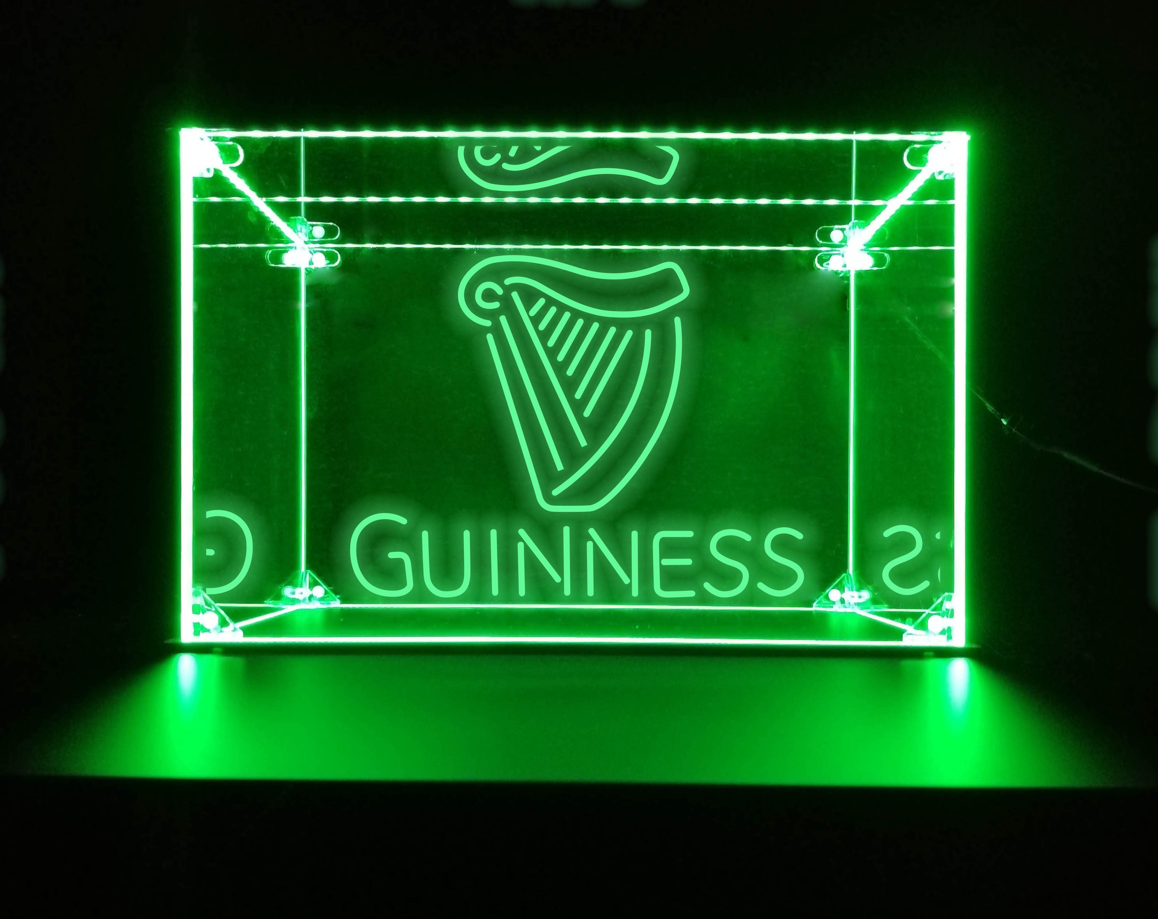 LED Display Case For Guinness Bar Liquor Bottles