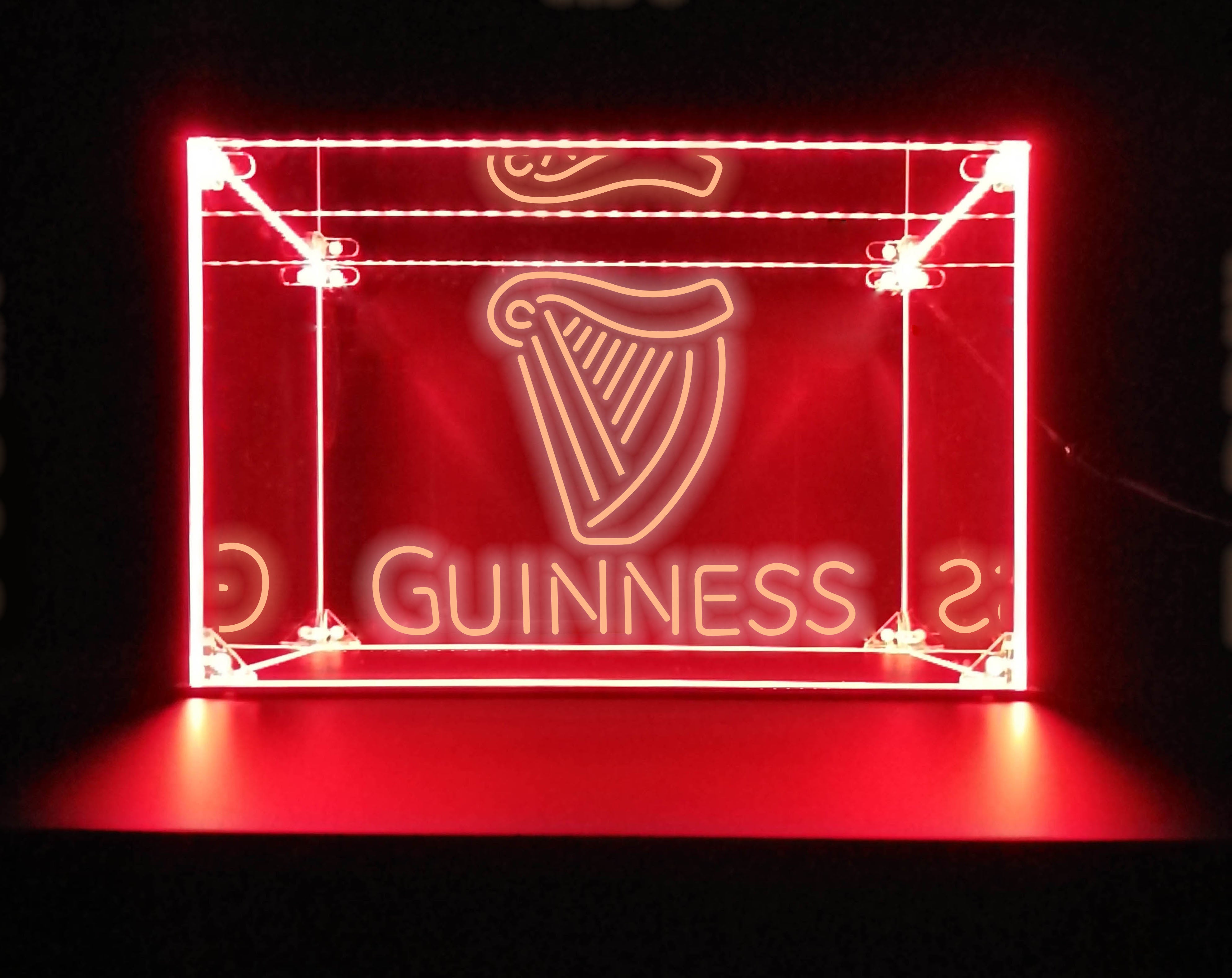 LED Display Case For Guinness Bar Liquor Bottles