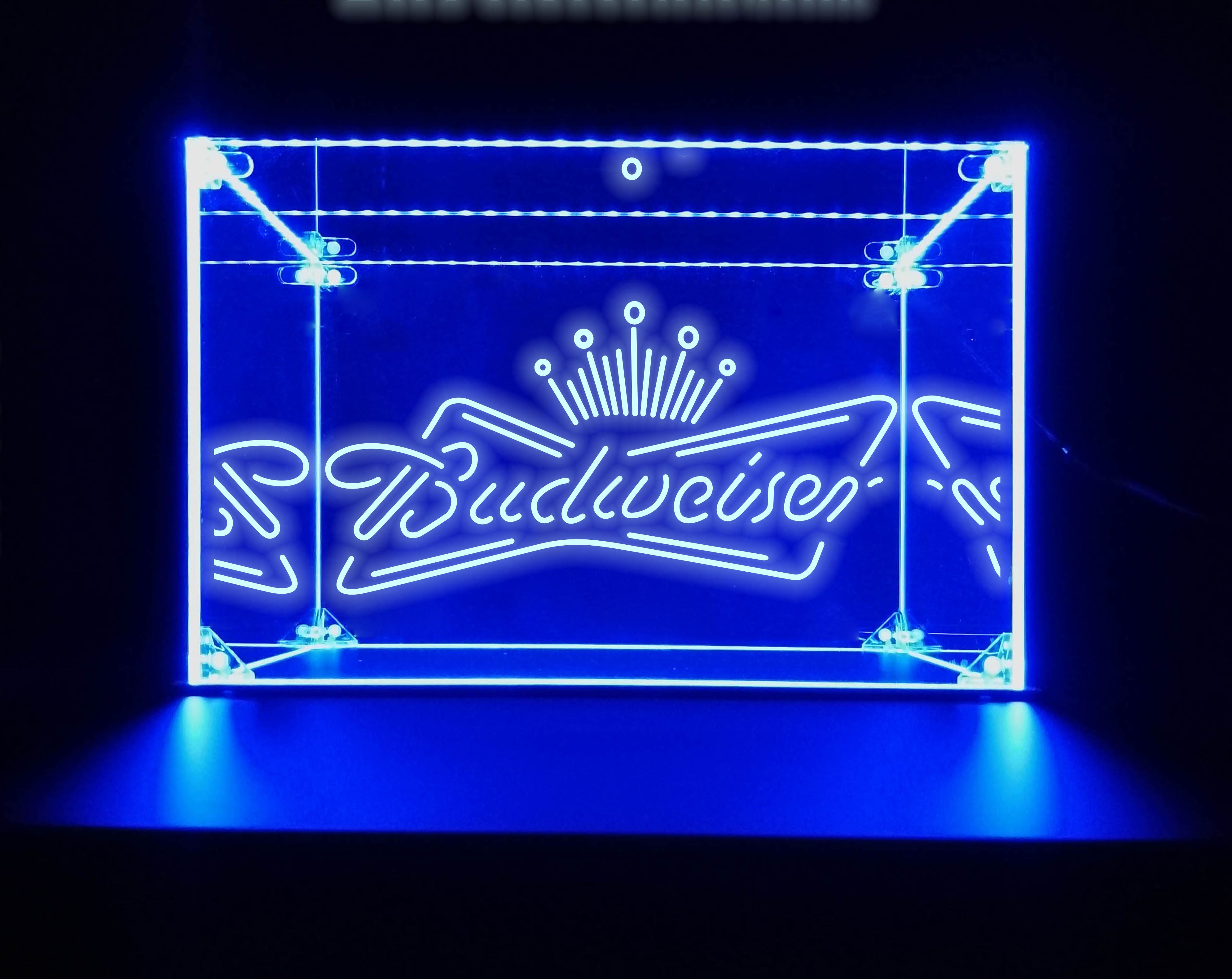 LED Display Case For Budweiser Bar Liquor Bottles