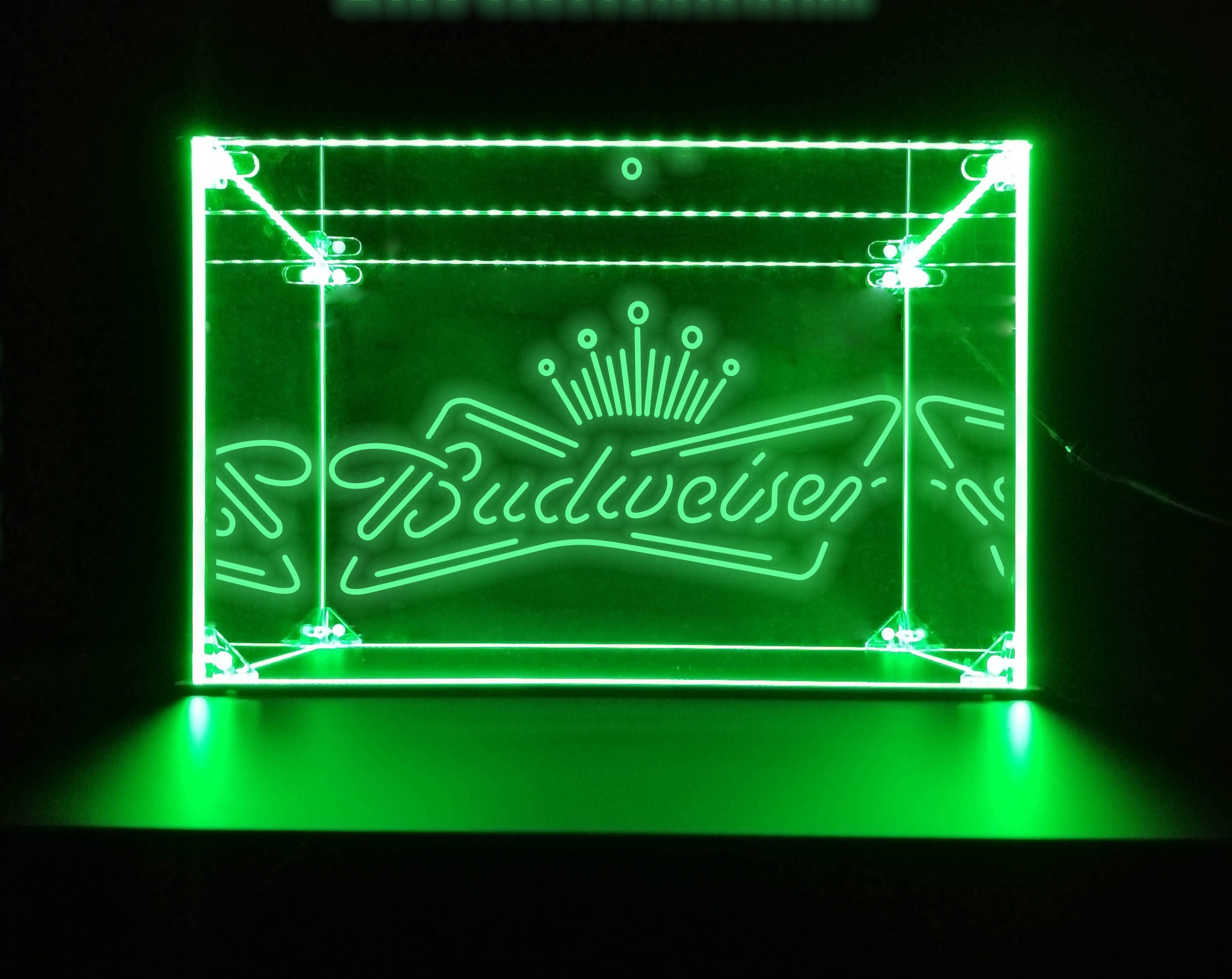 LED Display Case For Budweiser Bar Liquor Bottles