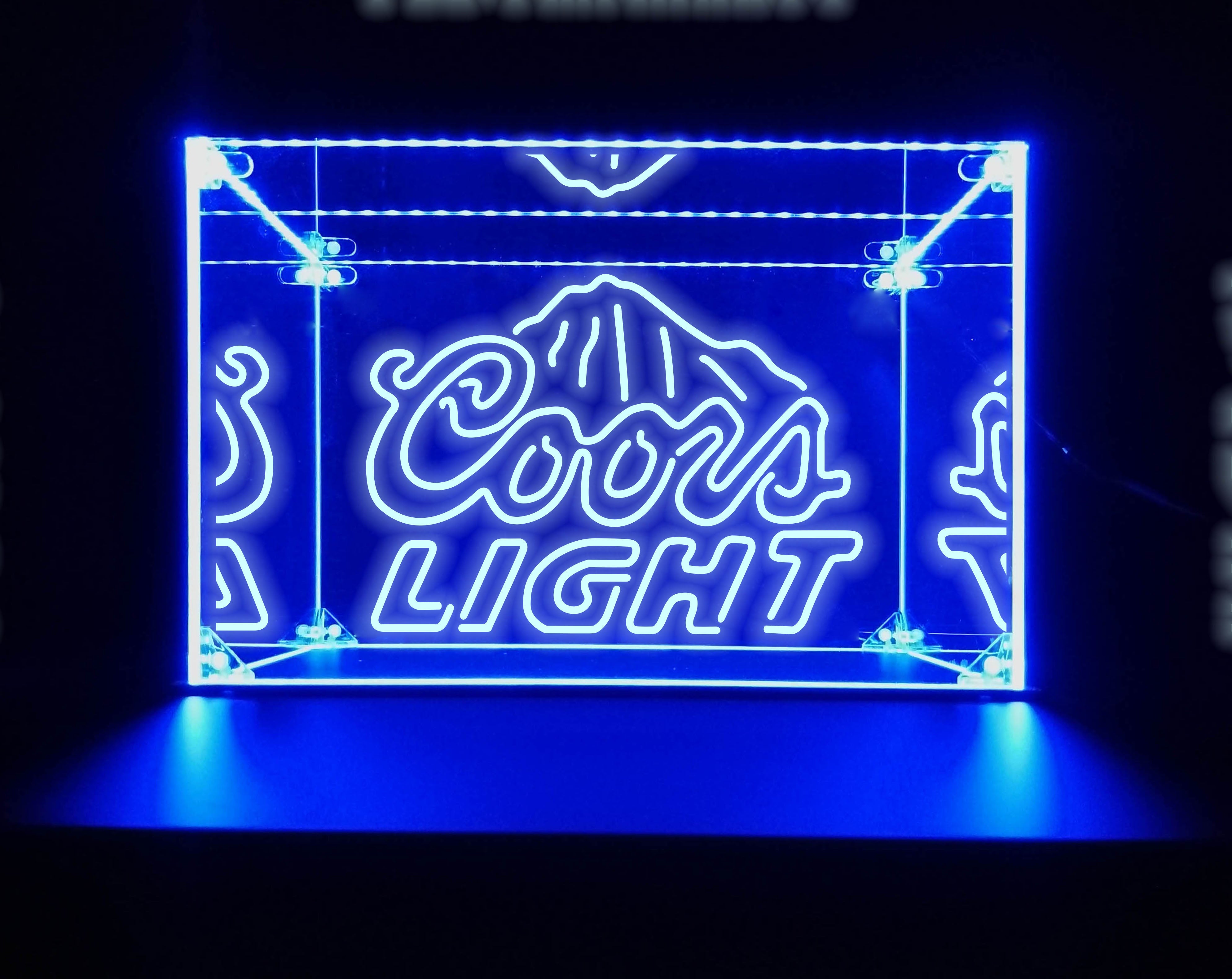 LED Display Case For Coors Light Bar Liquor Bottles