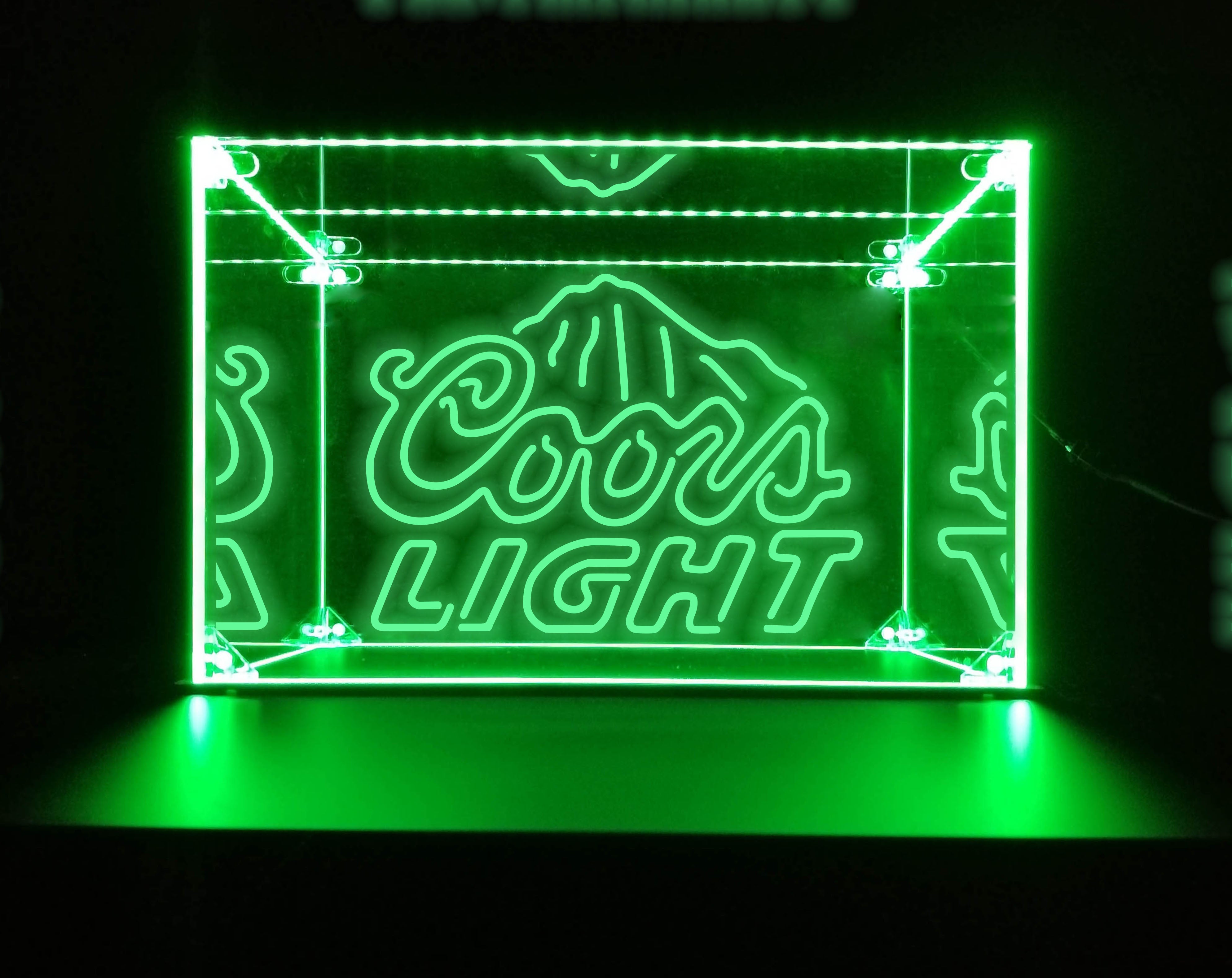 LED Display Case For Coors Light Bar Liquor Bottles
