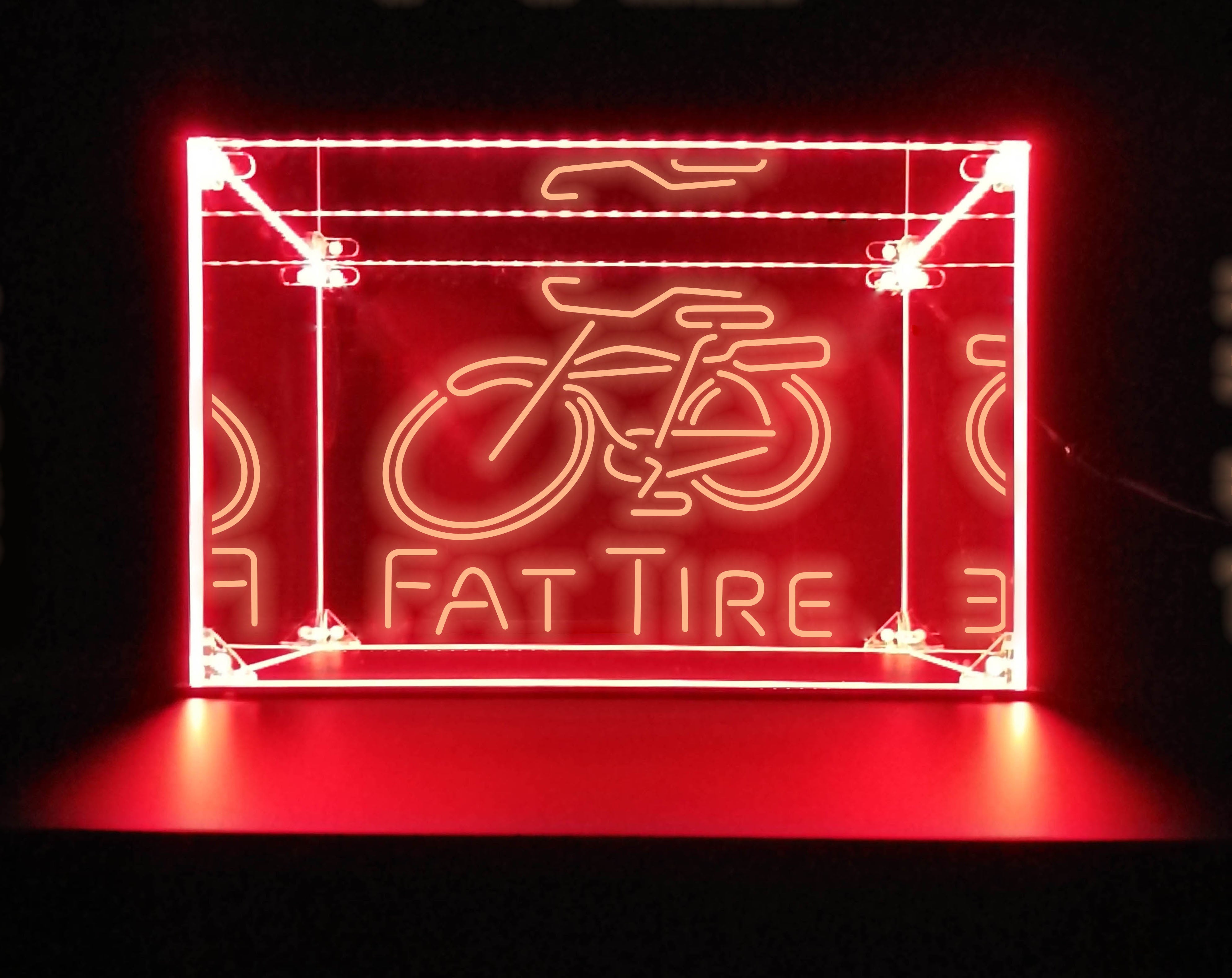 LED Display Case For Fat Tire Bar Liquor Bottles