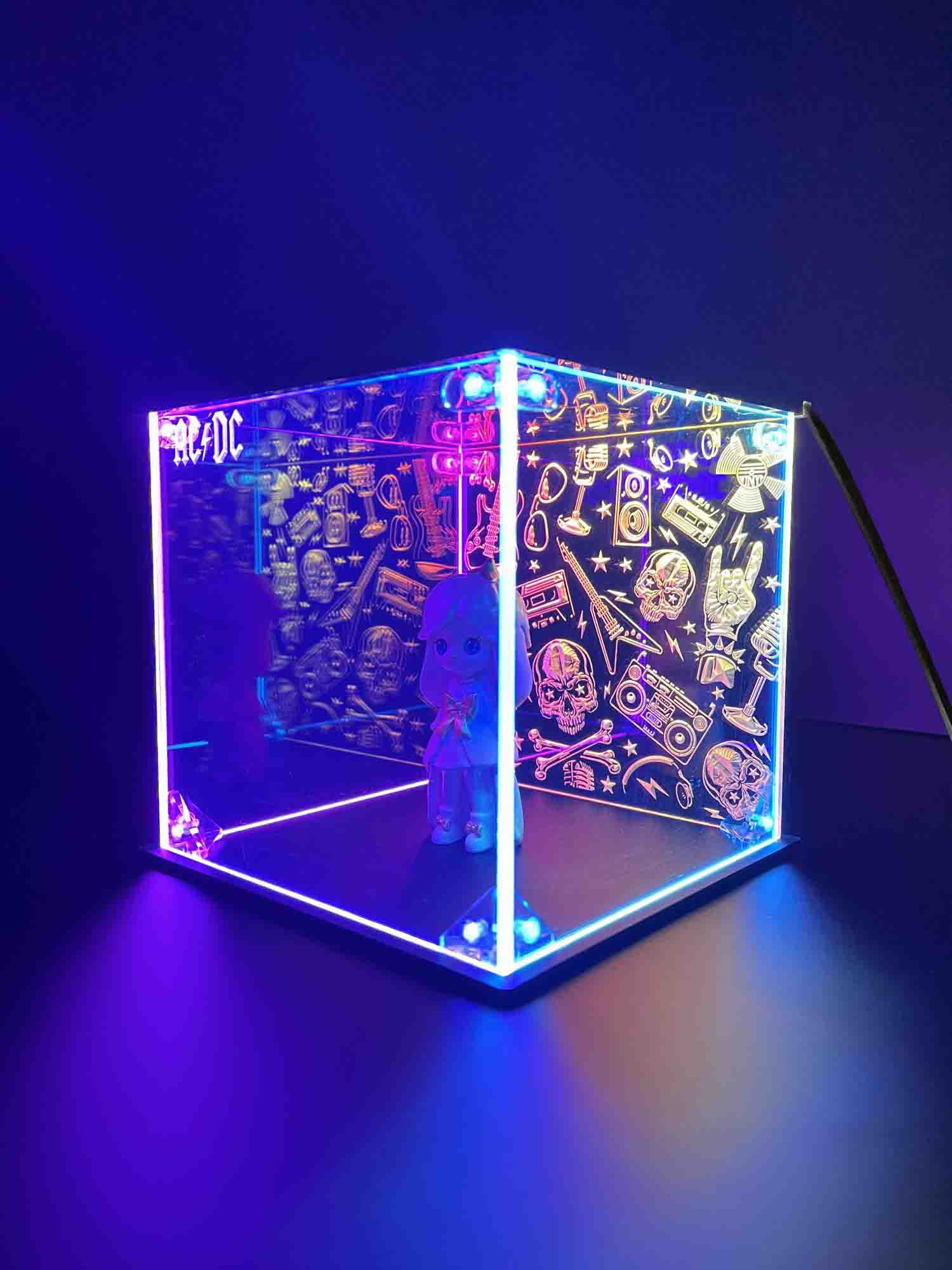 Custom LED Display Case For Band Collectibles