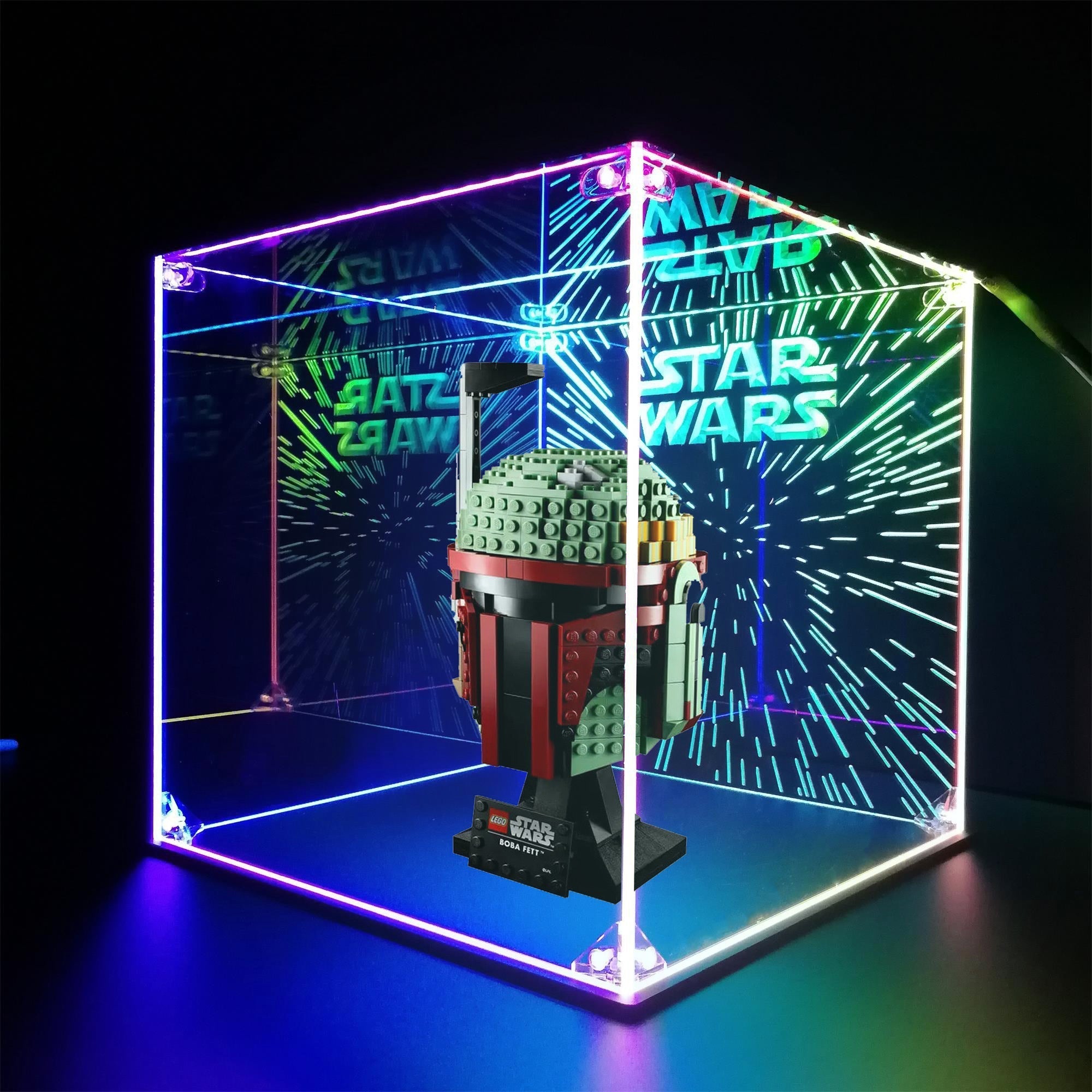 LED Display Case For Lego Stormtrooper Helmet, Collectible Figures