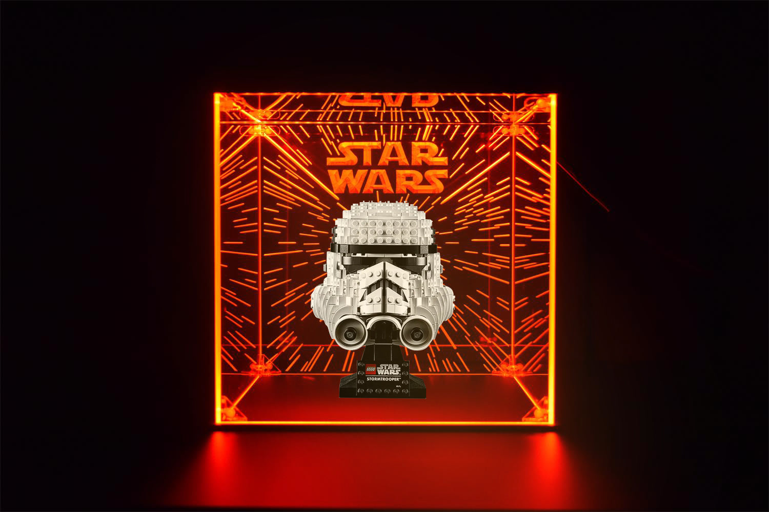 LED Display Case For Lego 75305 Scout Trooper™ Helmet, Collectible Figures