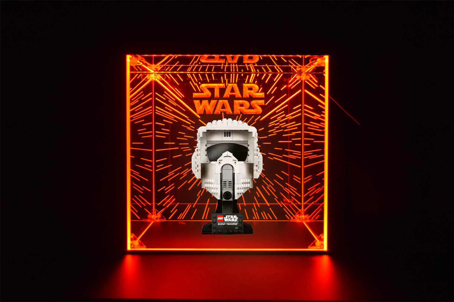 LED Display Case For Lego Stormtrooper Helmet, Collectible Figures