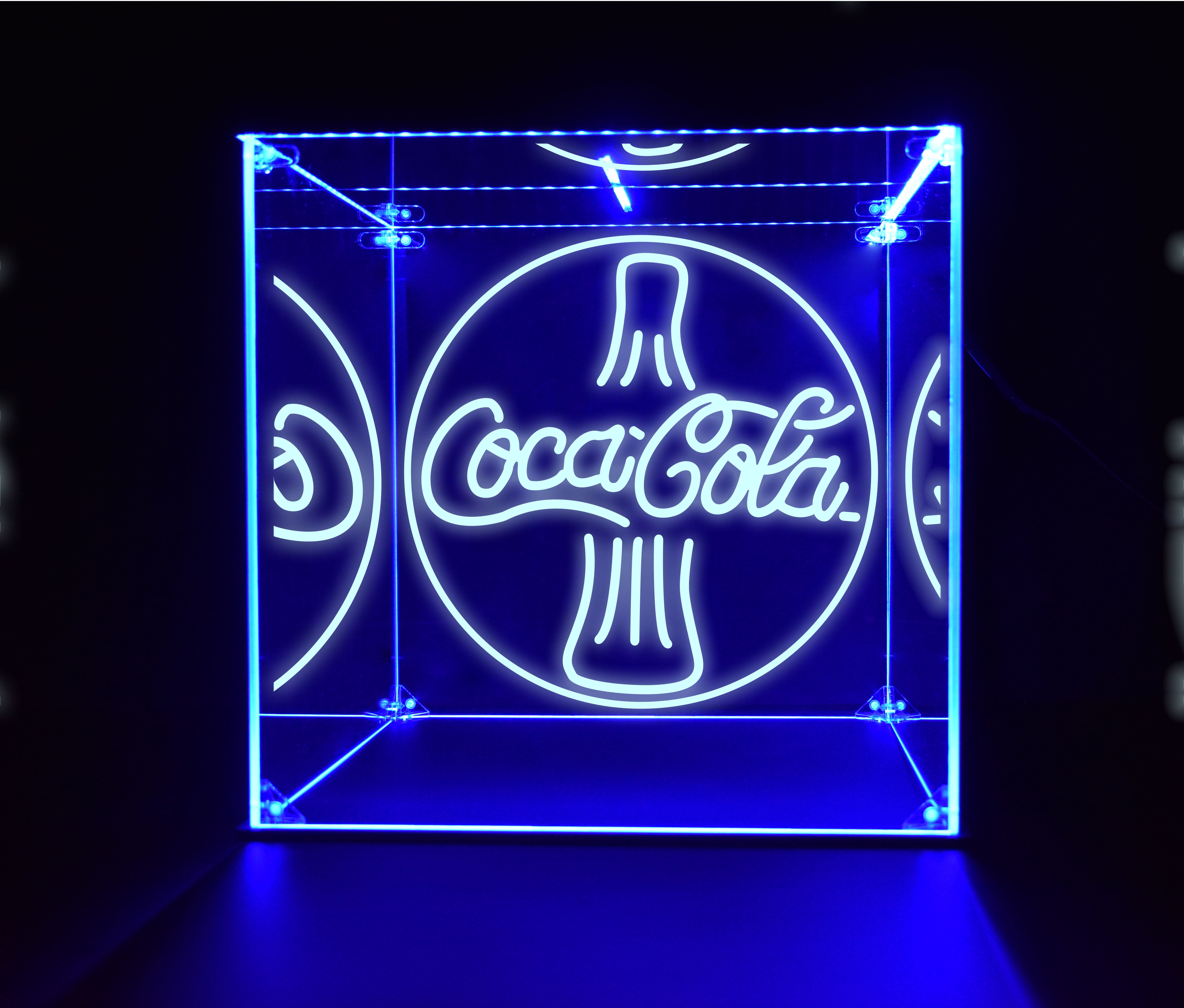 Wine, Champagne, Liquor, Beverage Bottle LED Display Case, Coca Cola Collection