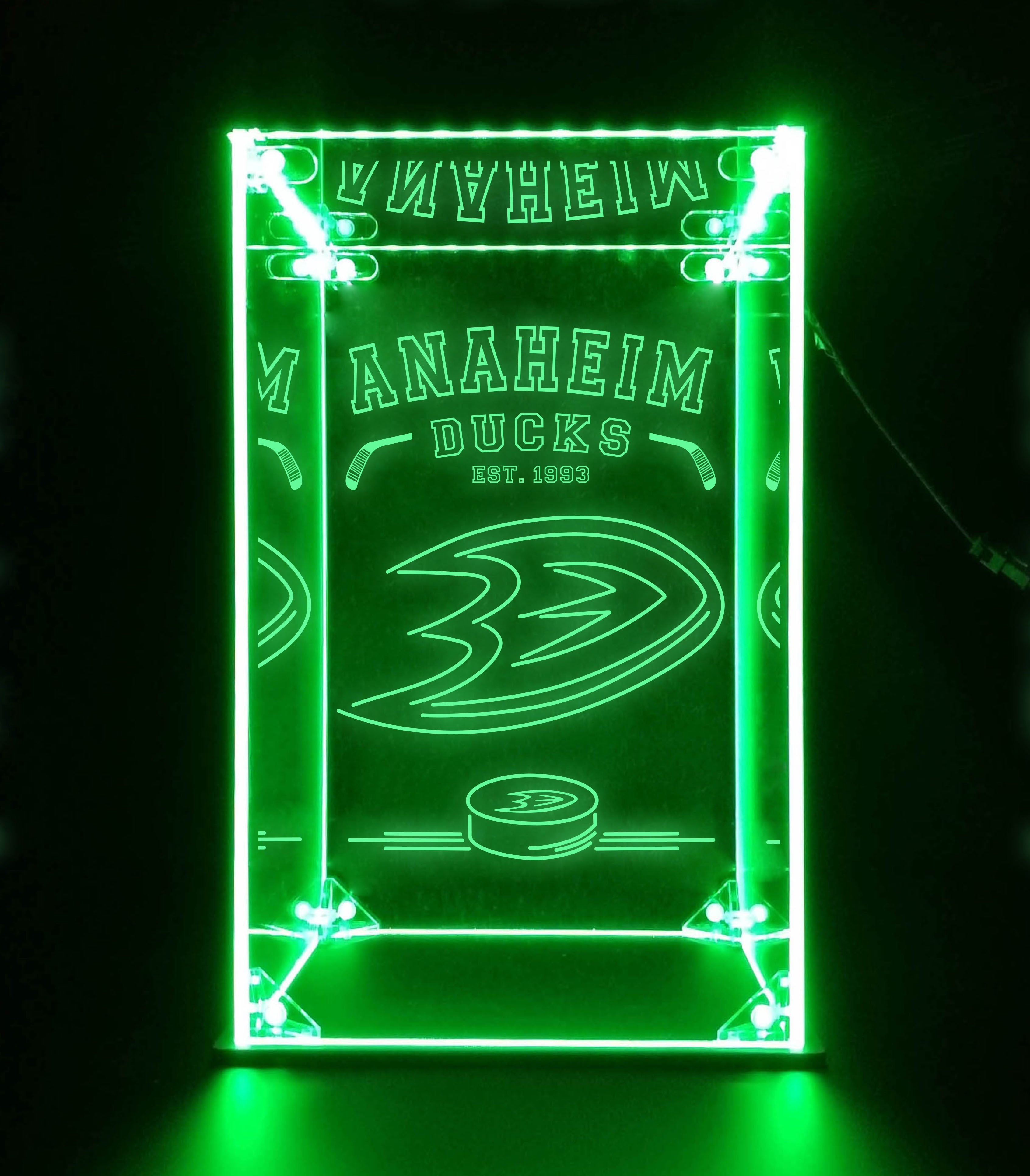 LED Display Case For Anahemi Ducks Sports Memorabilia
