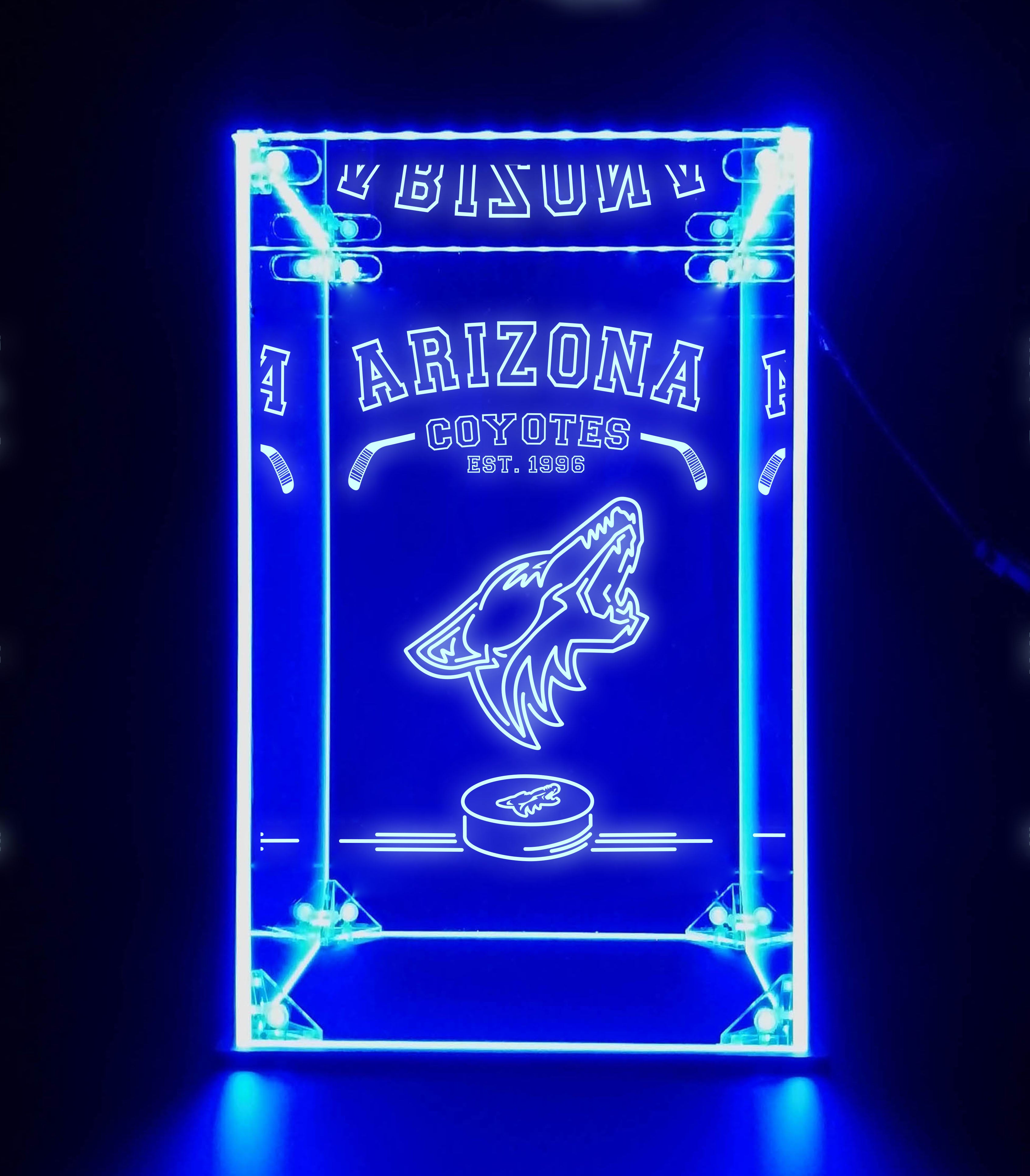 LED Display Case For Arizona Coyotes Sports Memorabilia