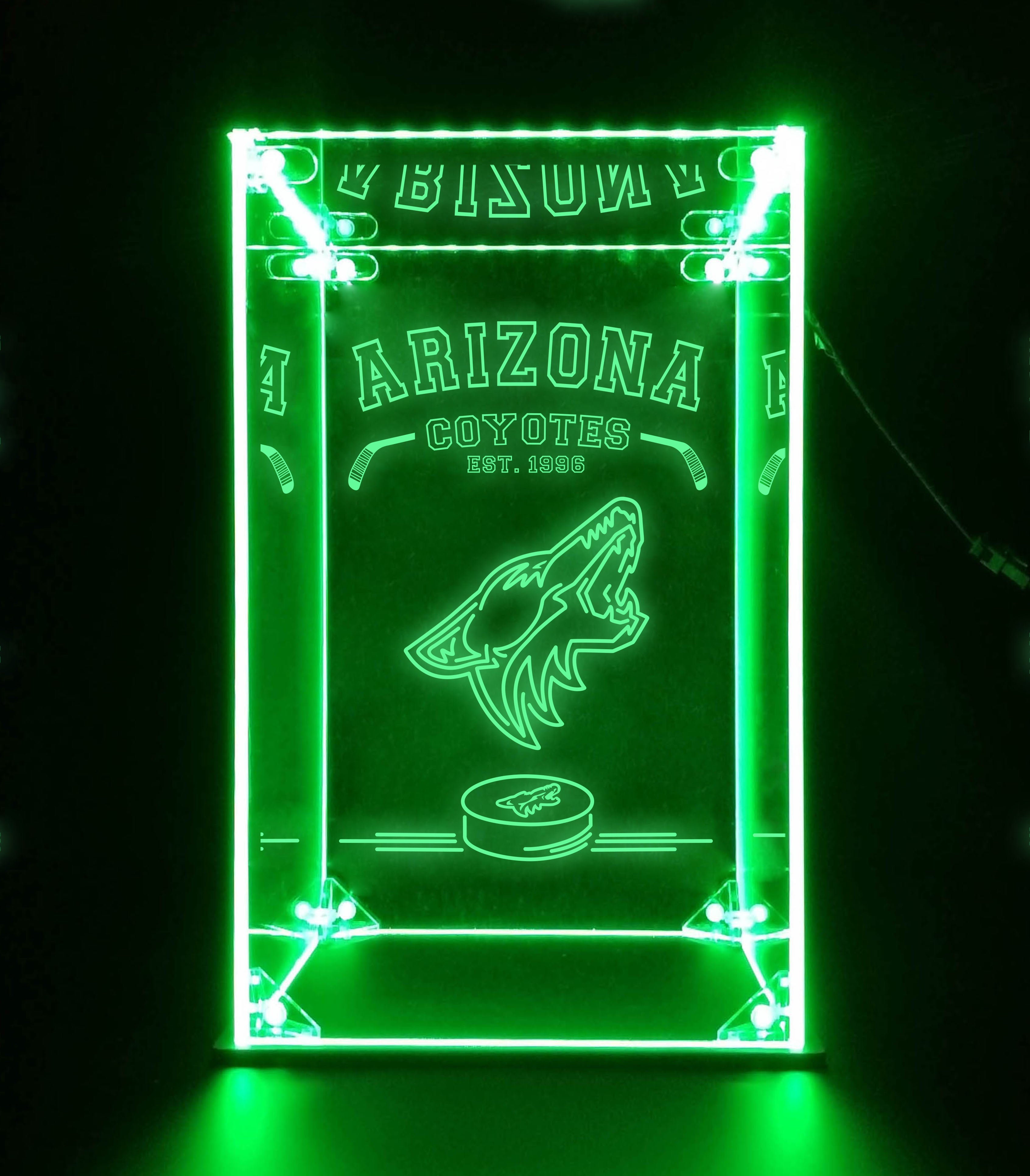 LED Display Case For Arizona Coyotes Sports Memorabilia