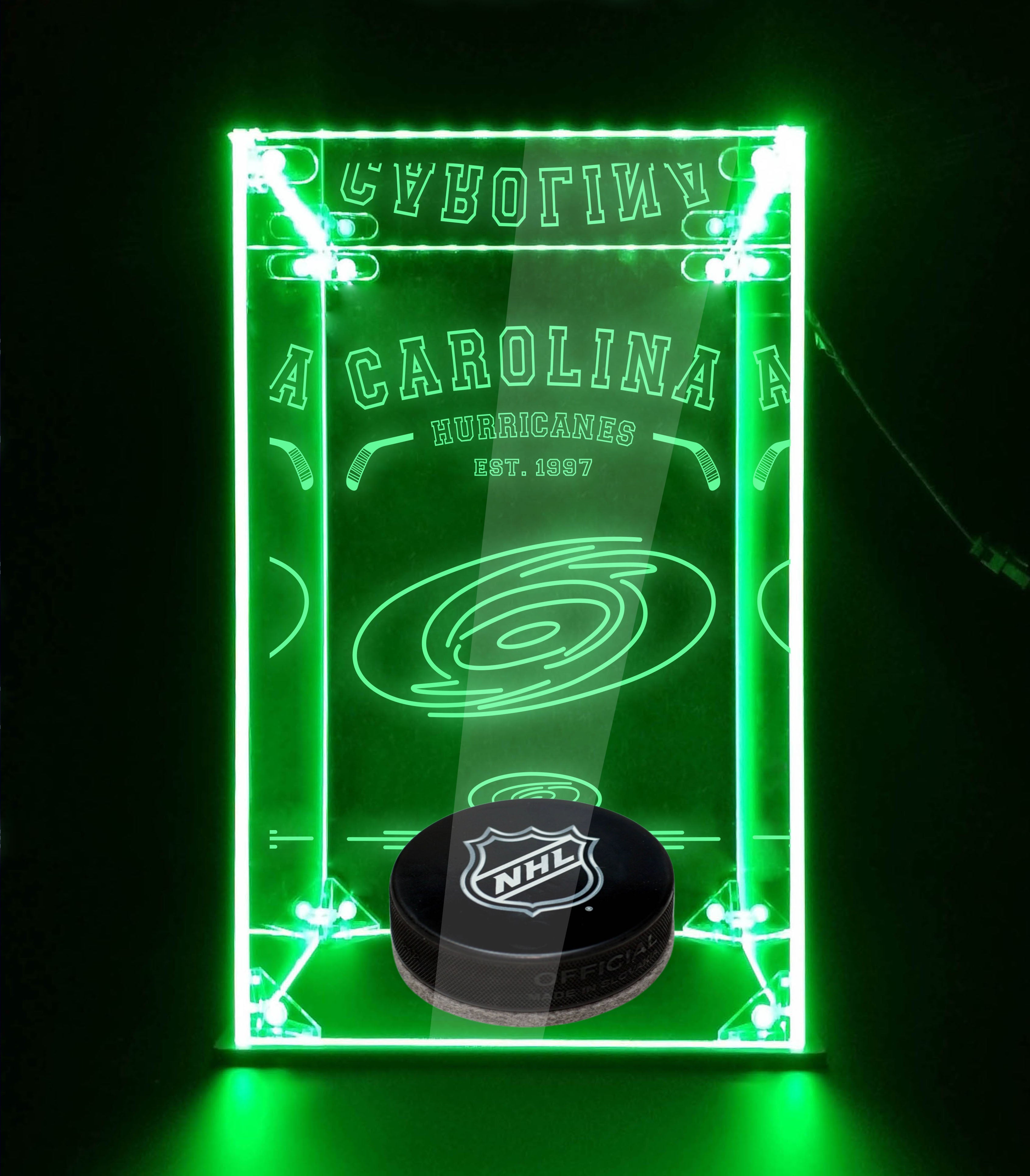 LED Display Case For Carolina Hurricanes Sports Memorabilia