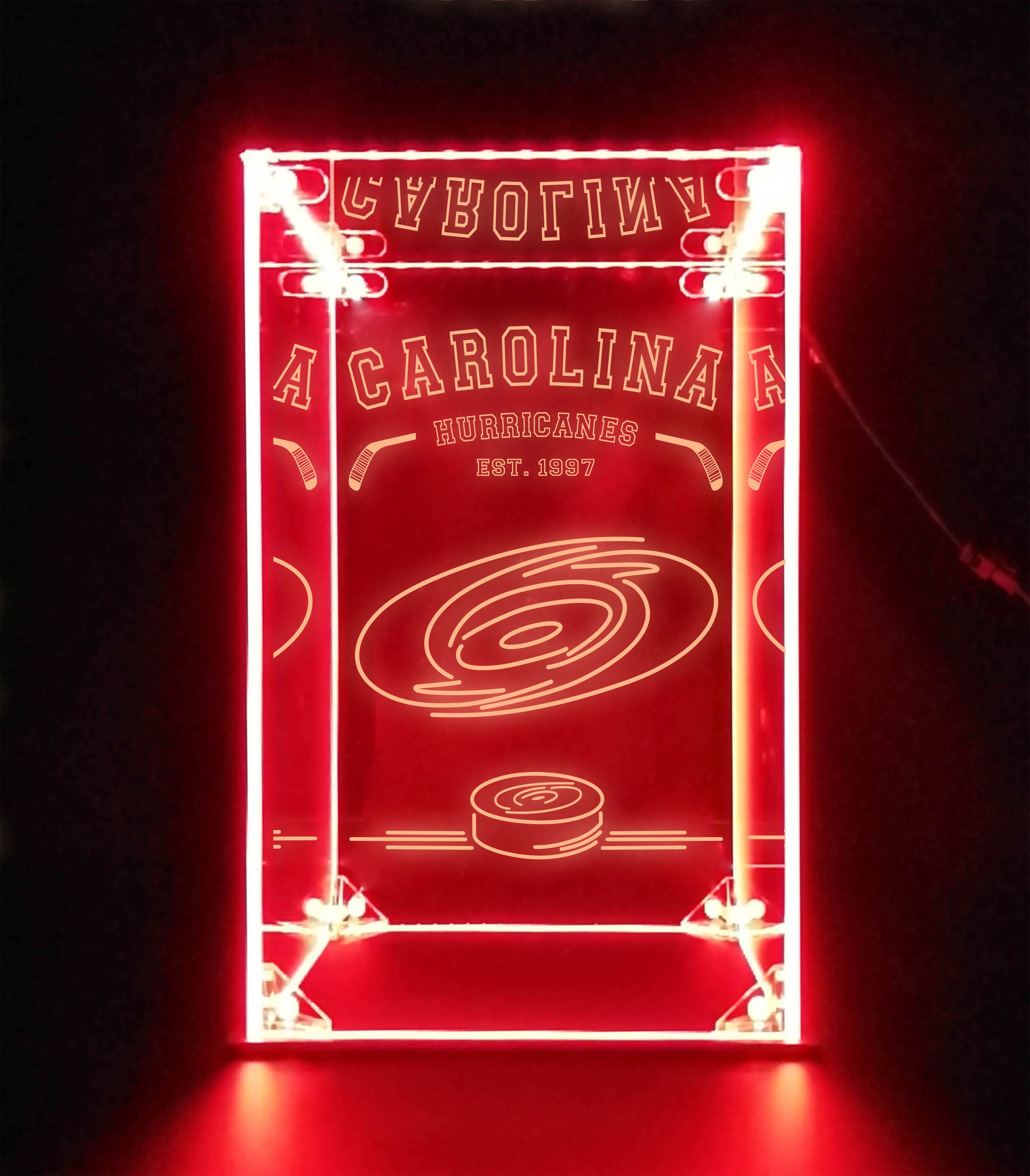LED Display Case For Carolina Hurricanes Sports Memorabilia