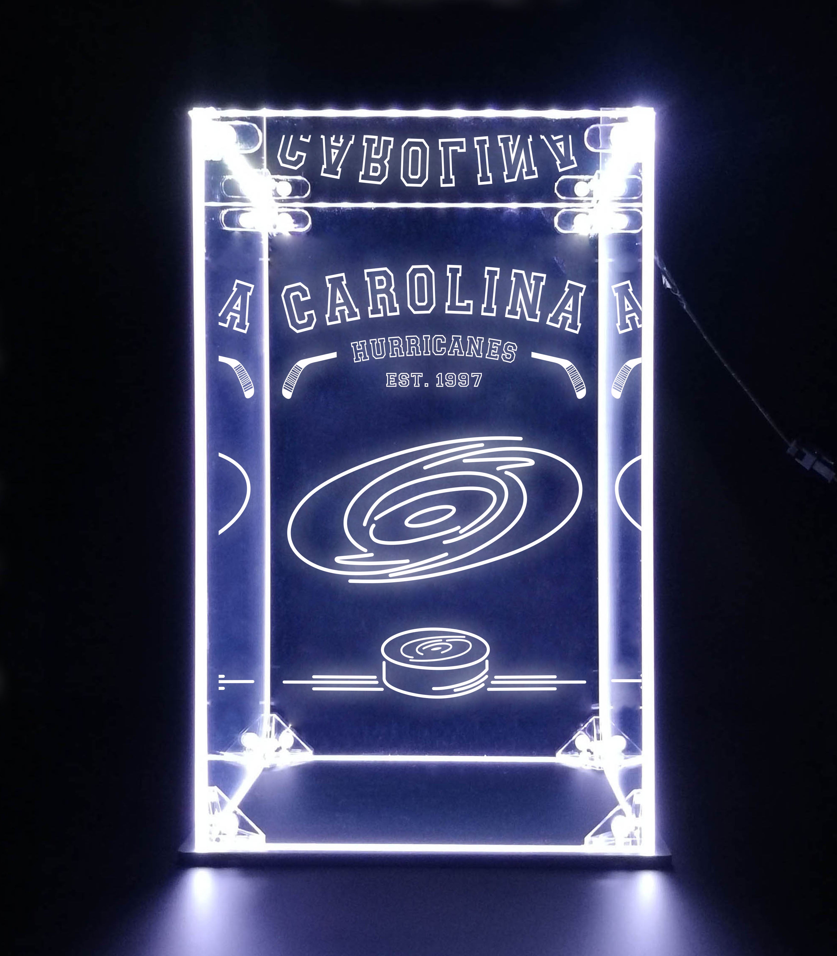 LED Display Case For Carolina Hurricanes Sports Memorabilia