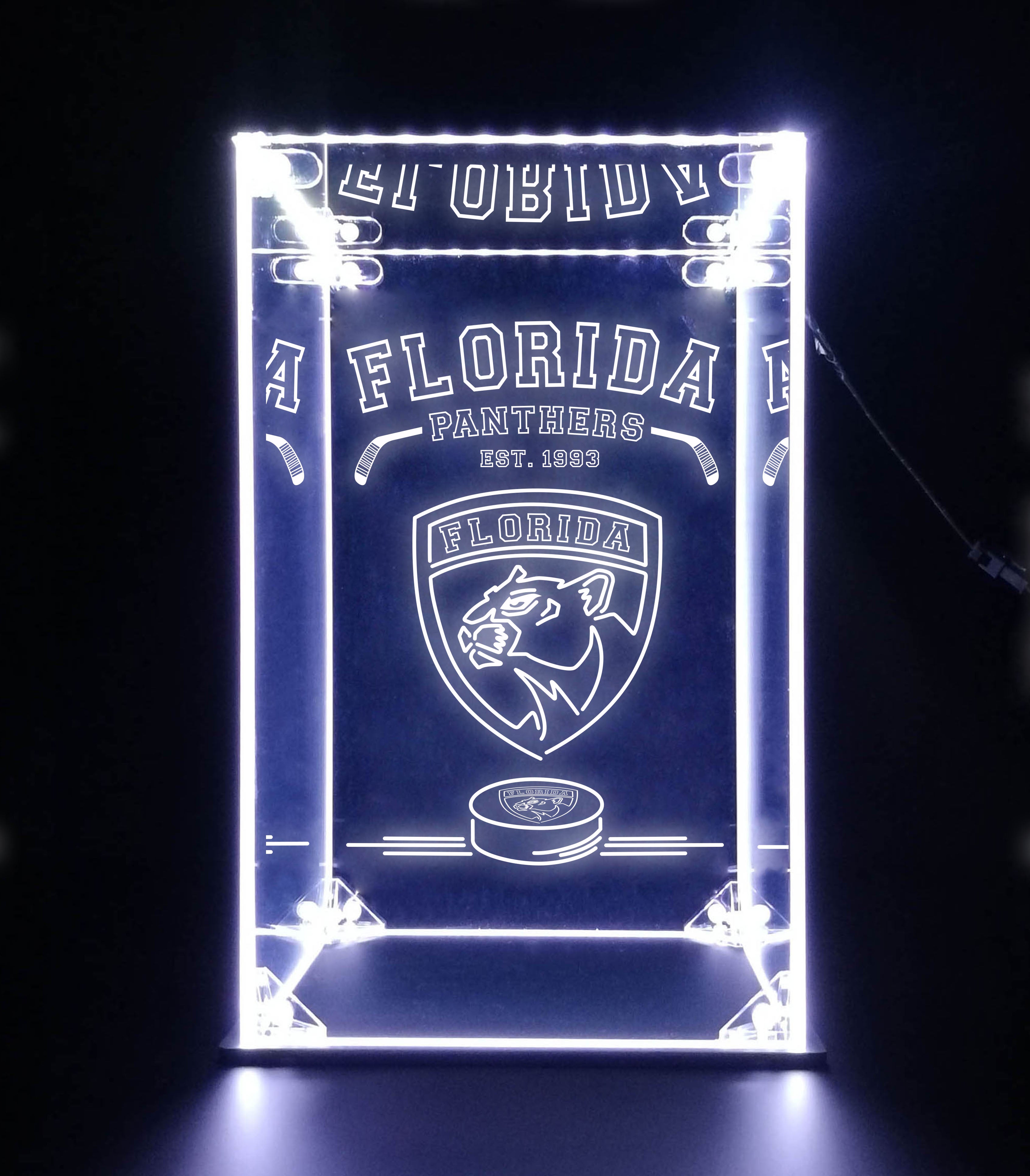 LED Display Case For Florida Panthers Sports Memorabilia