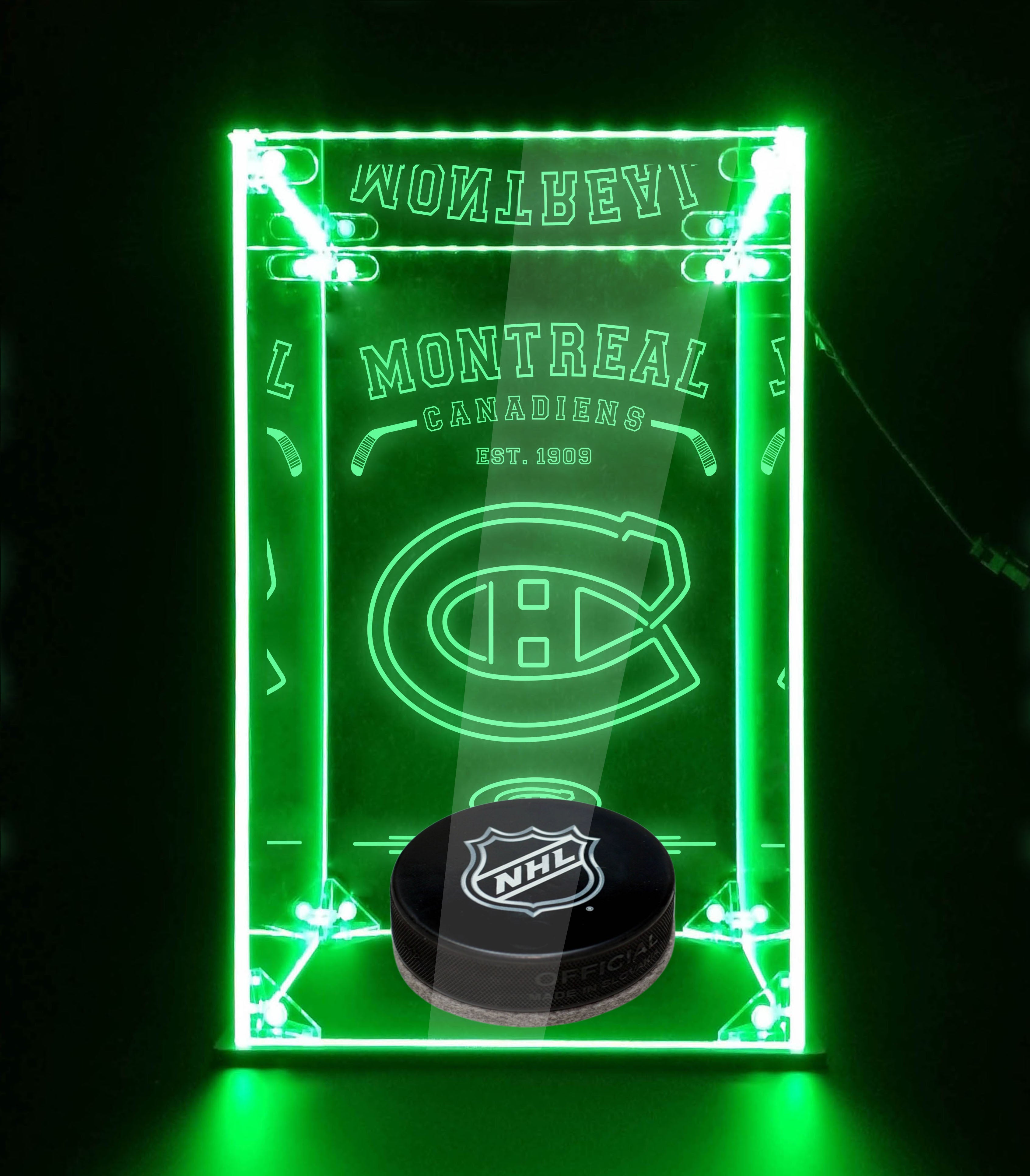 LED Display Case For Montreal Canadiens Sports Memorabilia