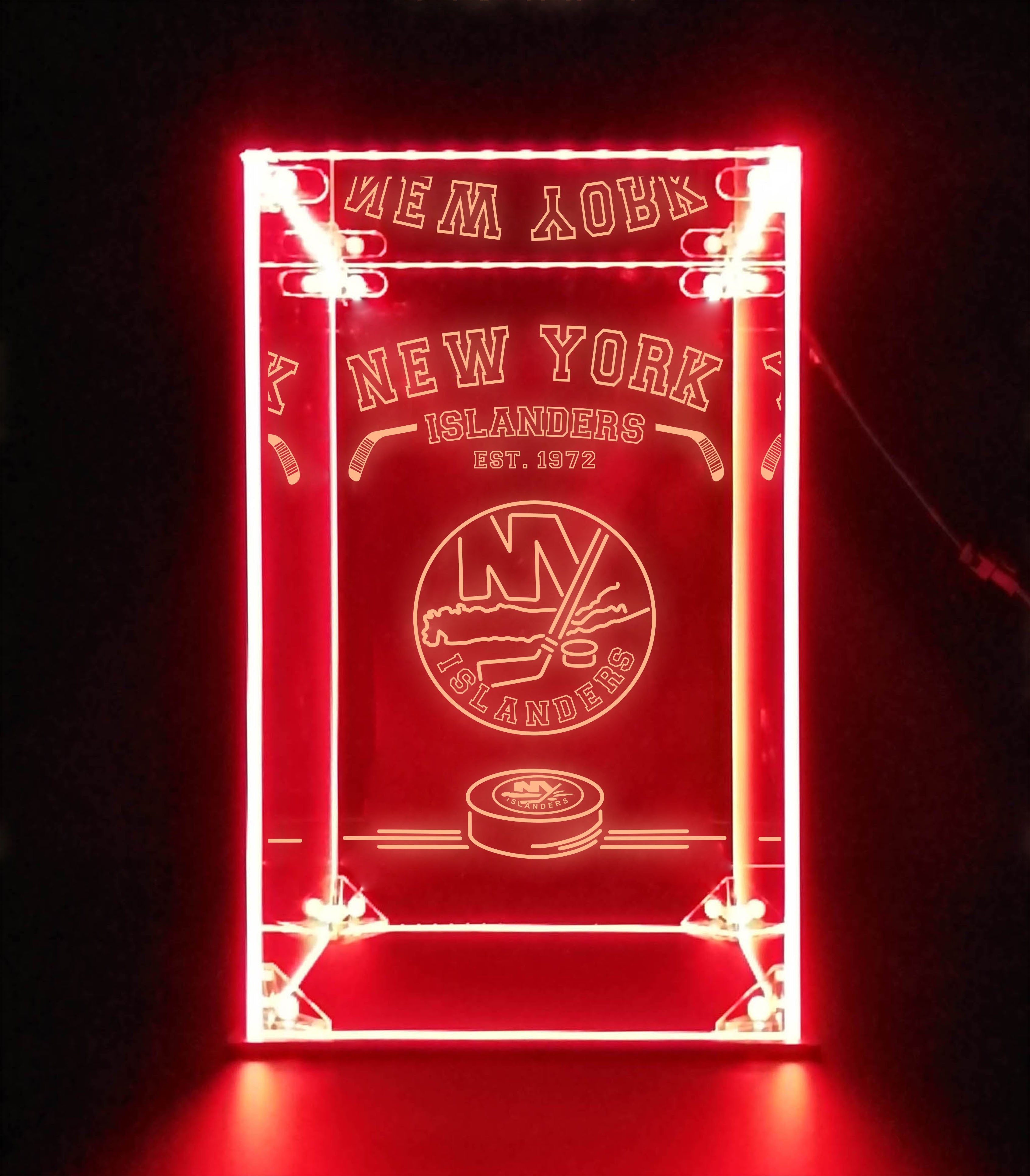 LED Display Case For New York Islanders Sports Memorabilia