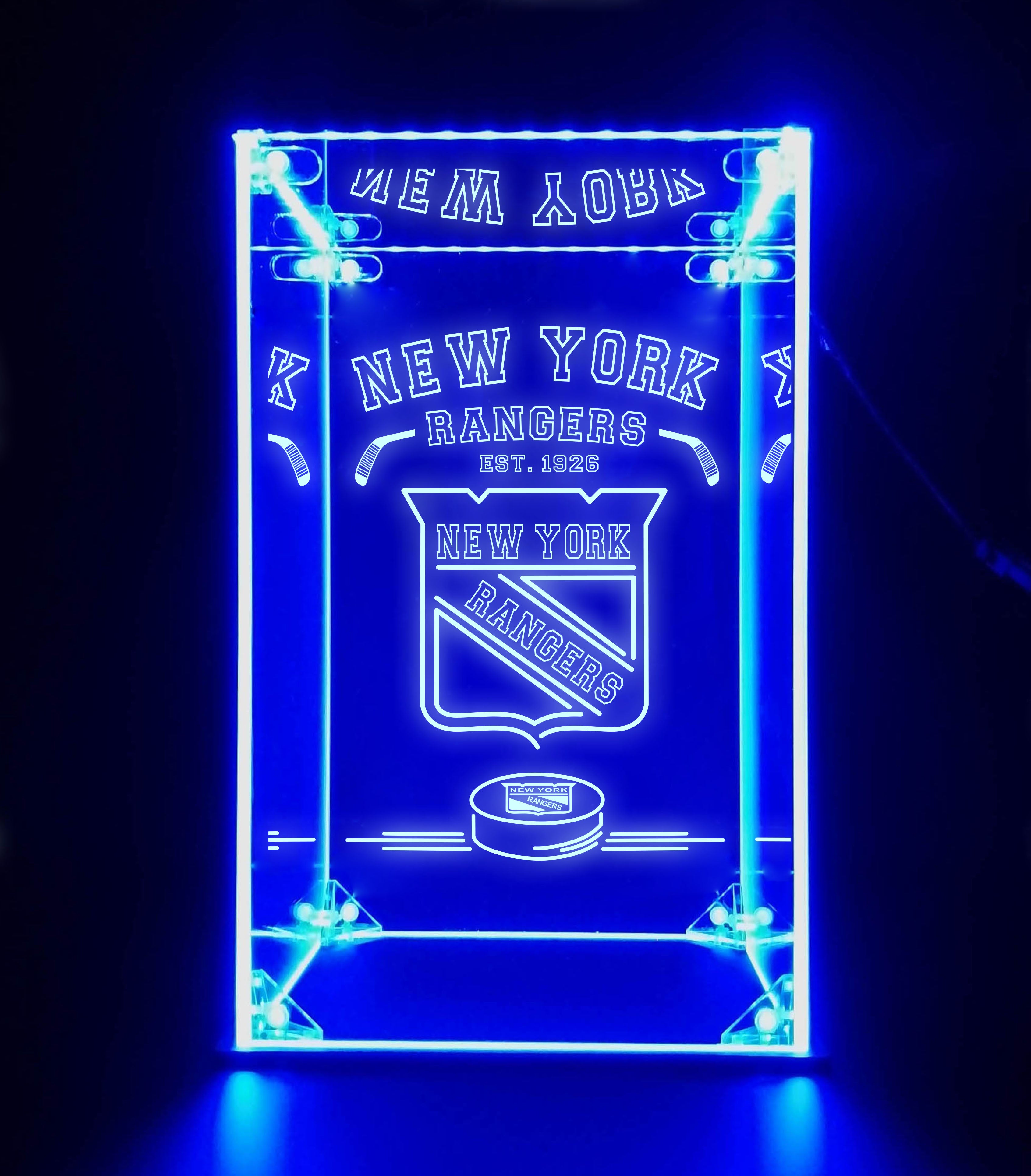 LED Display Case For New York Rangers Sports Memorabilia