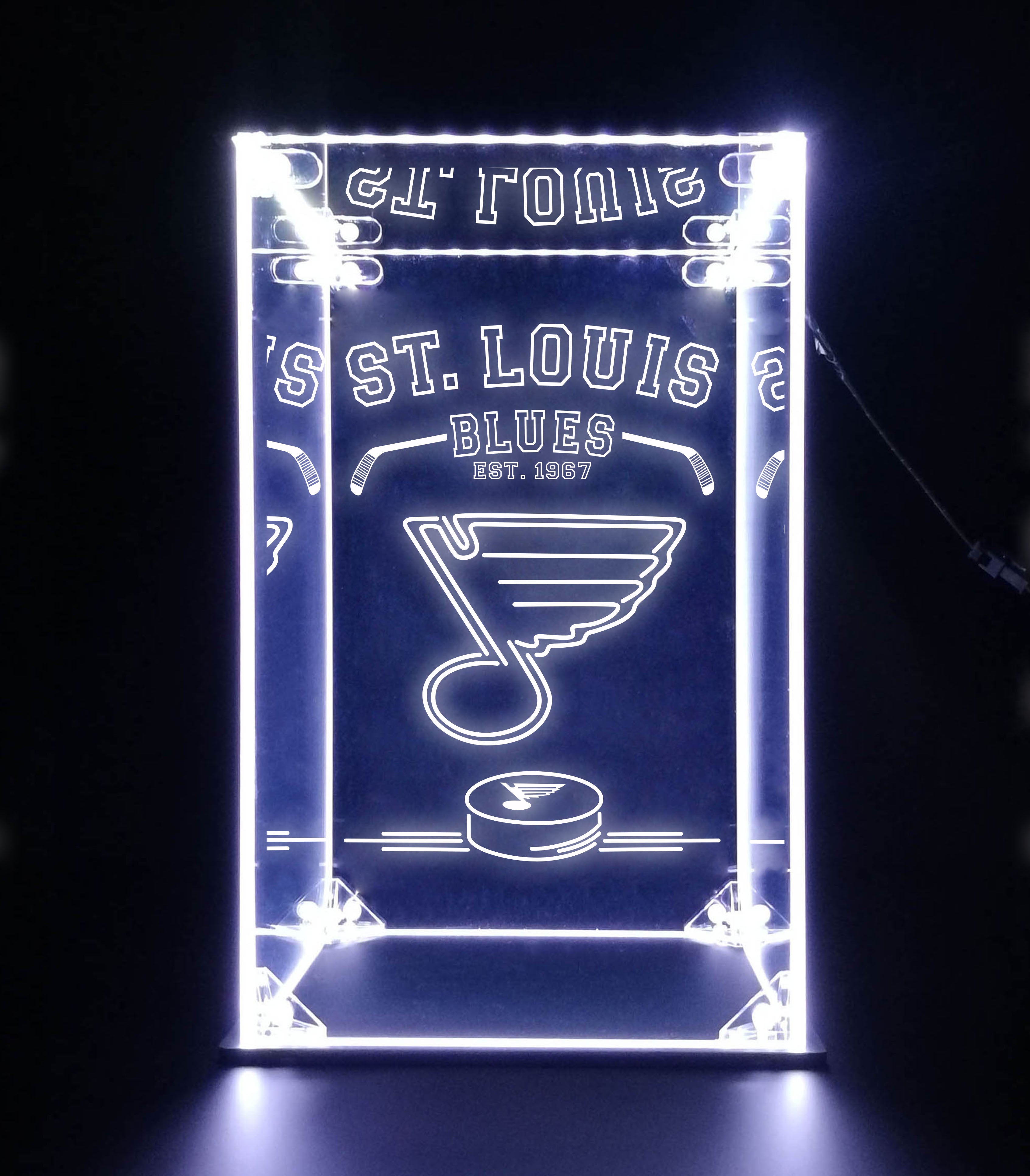 LED Display Case For St. Louis Blues Sports Memorabilia