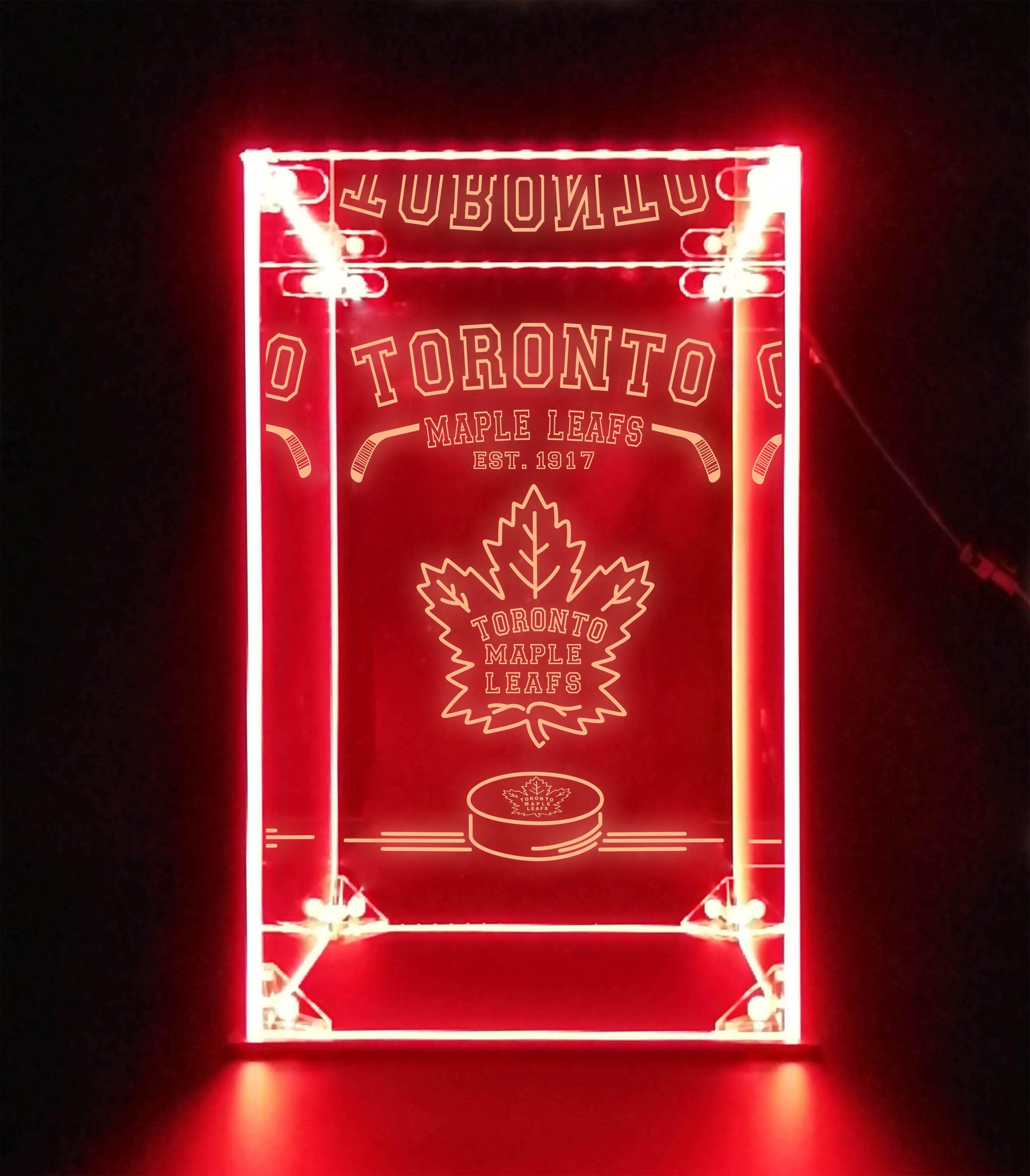 LED Display Case For Toronto Maple Leaf Sports Memorabilia