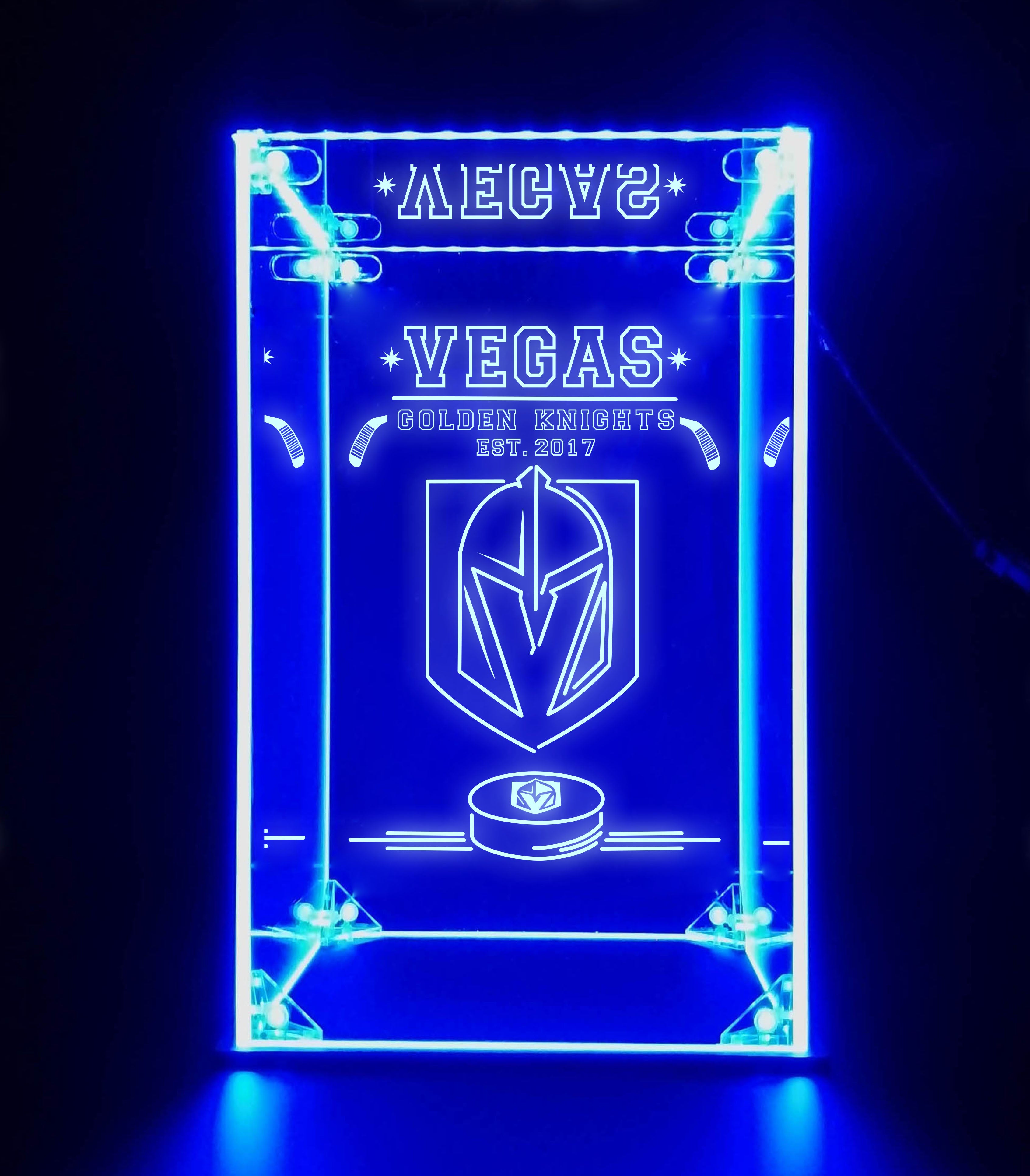 LED Display Case For Vegas Golden Knights Sports Memorabilia