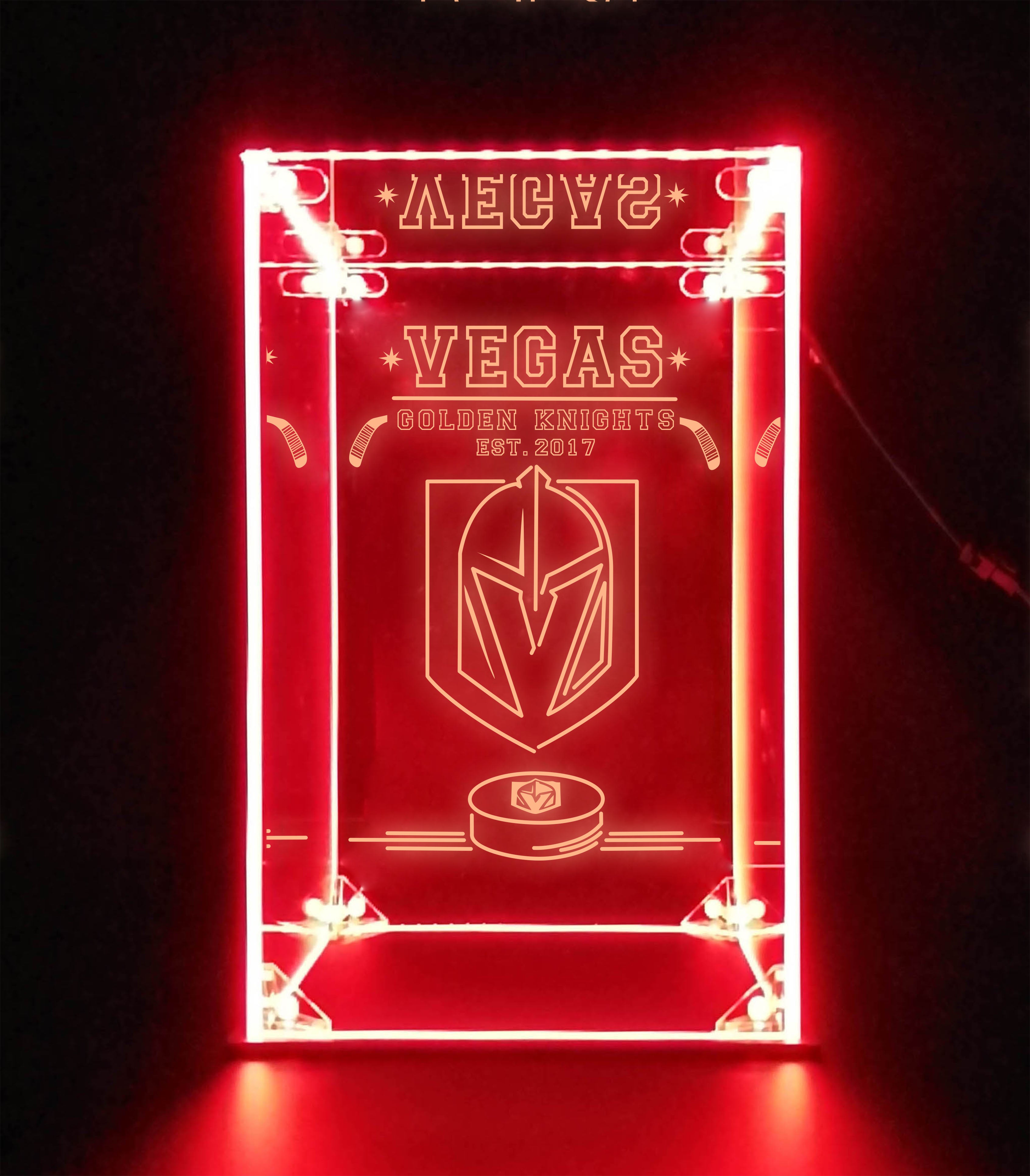 LED Display Case For Vegas Golden Knights Sports Memorabilia