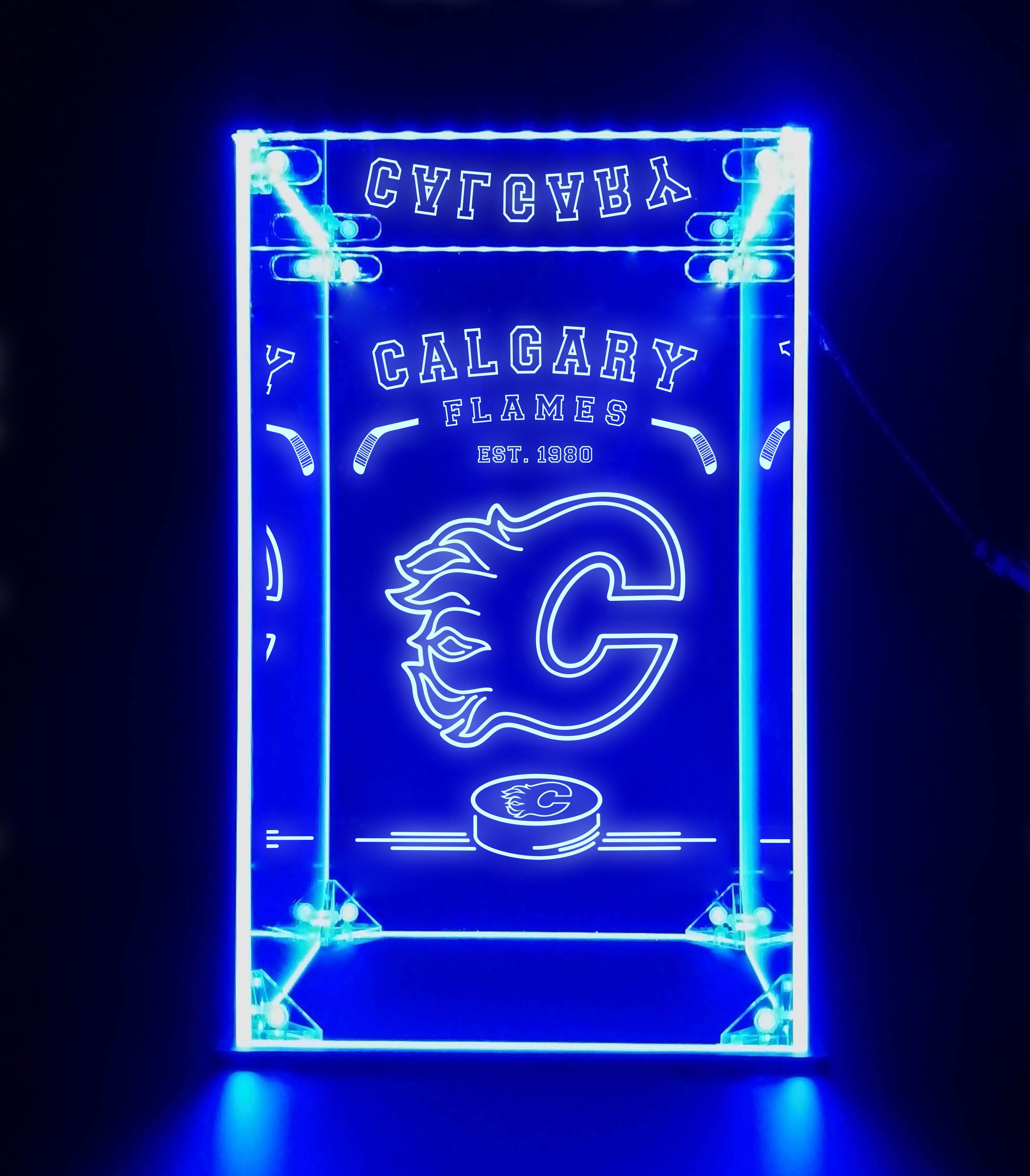 LED Display Case For Calgary Flames Sports Memorabilia