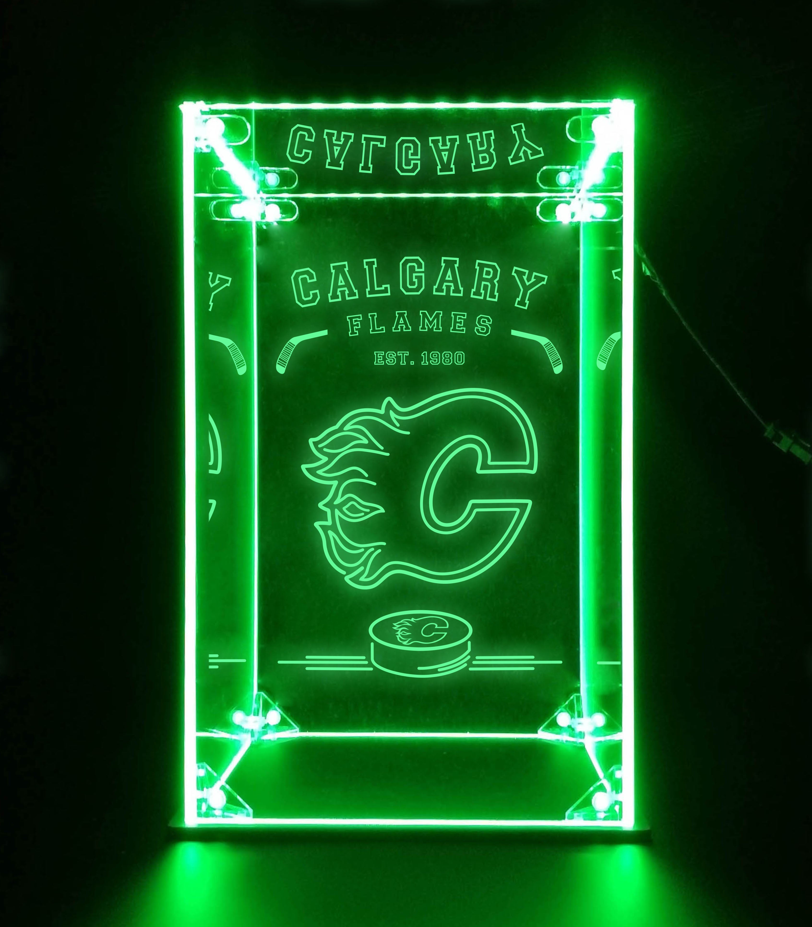 LED Display Case For Calgary Flames Sports Memorabilia