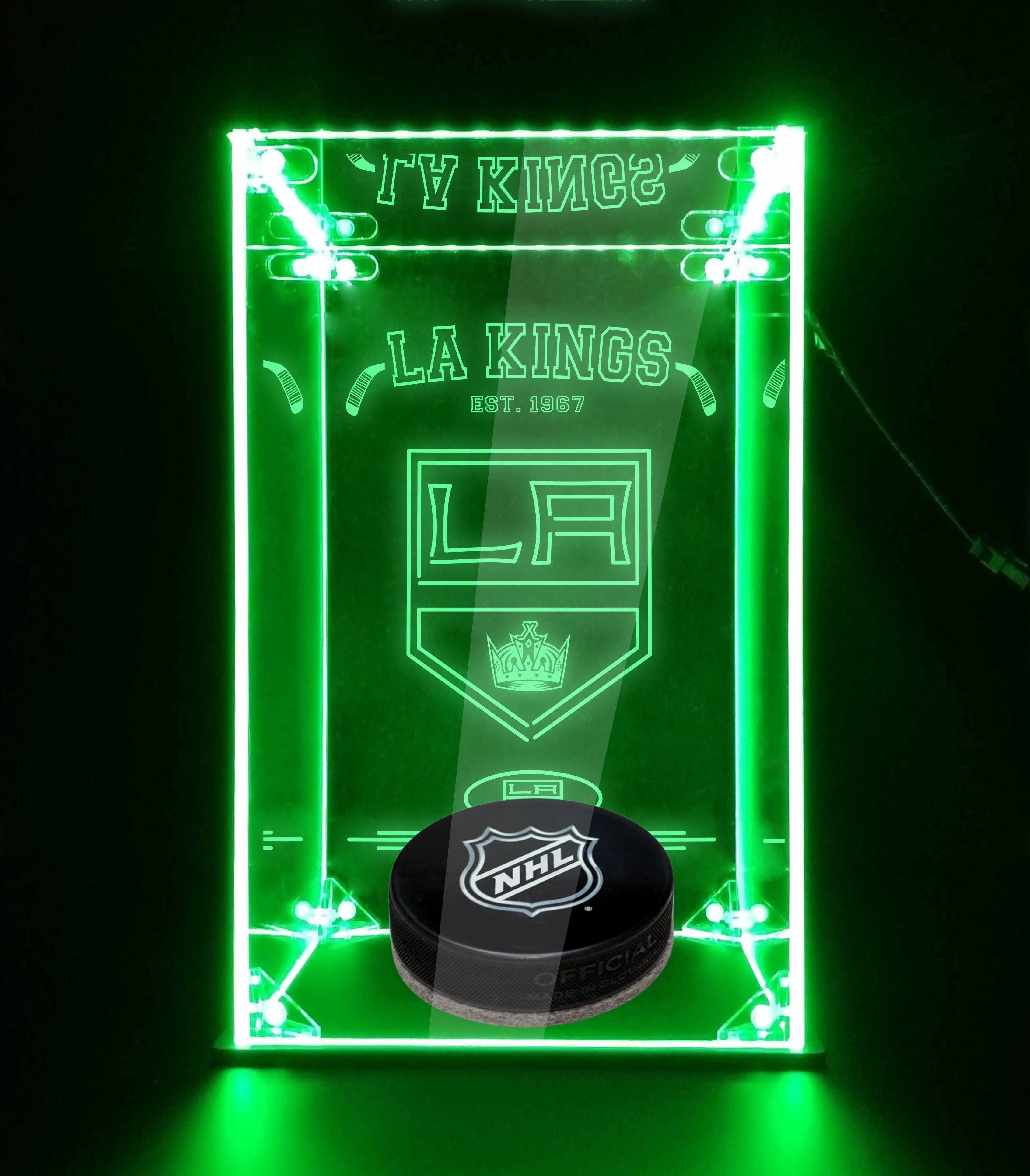 LED Display Case For LA Kings Sports Memorabilia